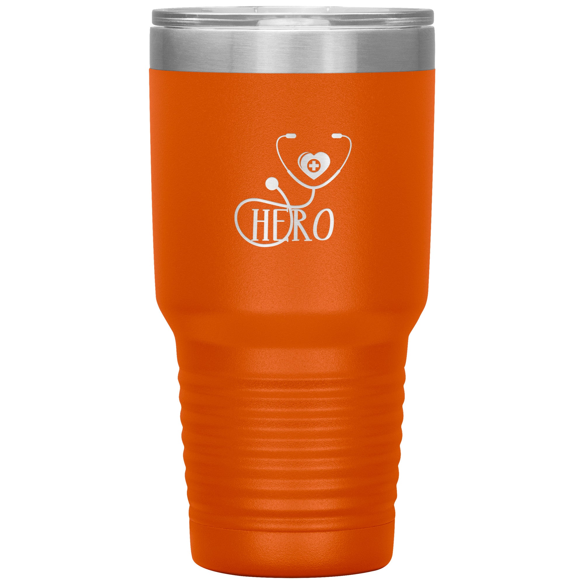 Healthcare Hero Stethoscope Design on 30oz Insulated Tumbler