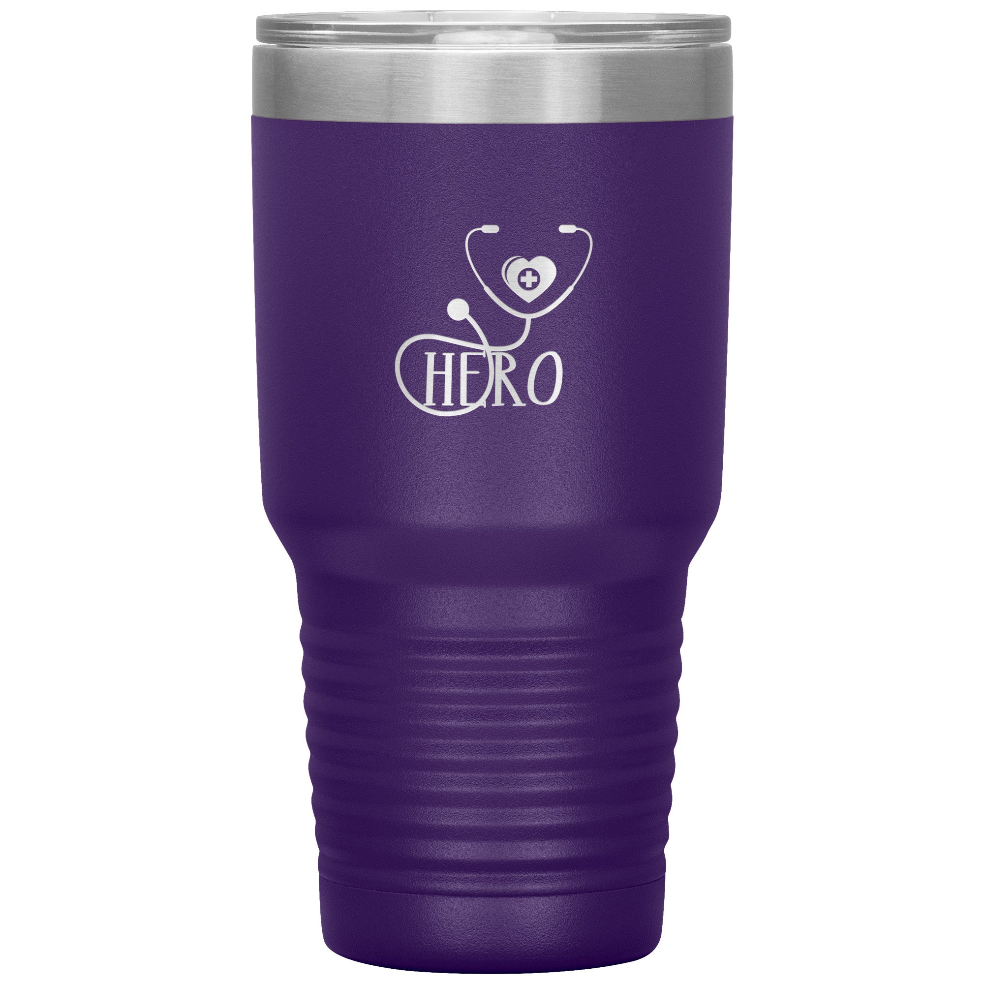 Healthcare Hero Stethoscope Design on 30oz Insulated Tumbler