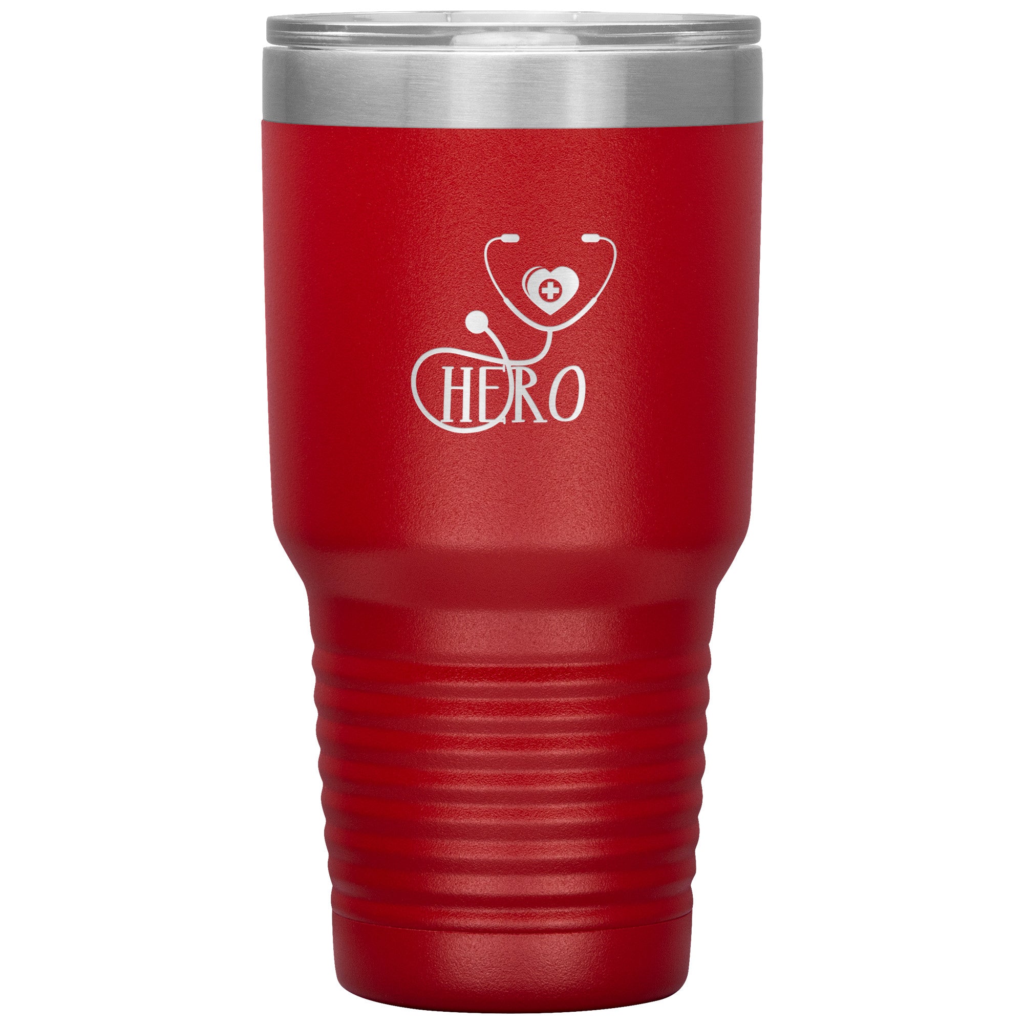 Healthcare Hero Stethoscope Design on 30oz Insulated Tumbler