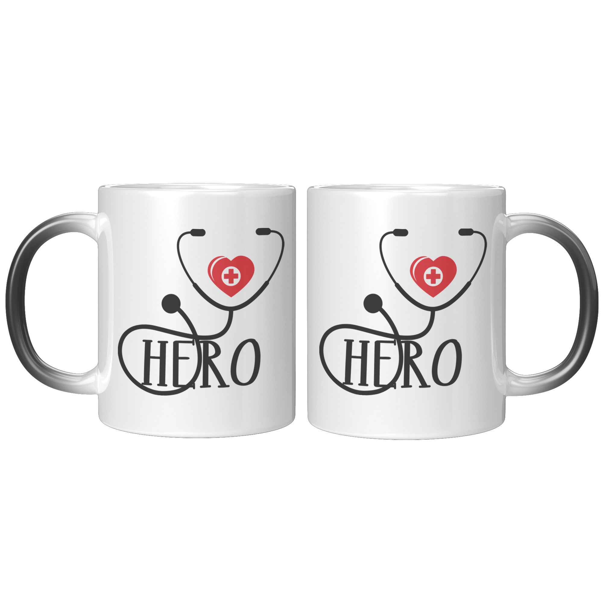 Healthcare Hero – Stethoscope Heart Design Magic Mug for Medical Professionals