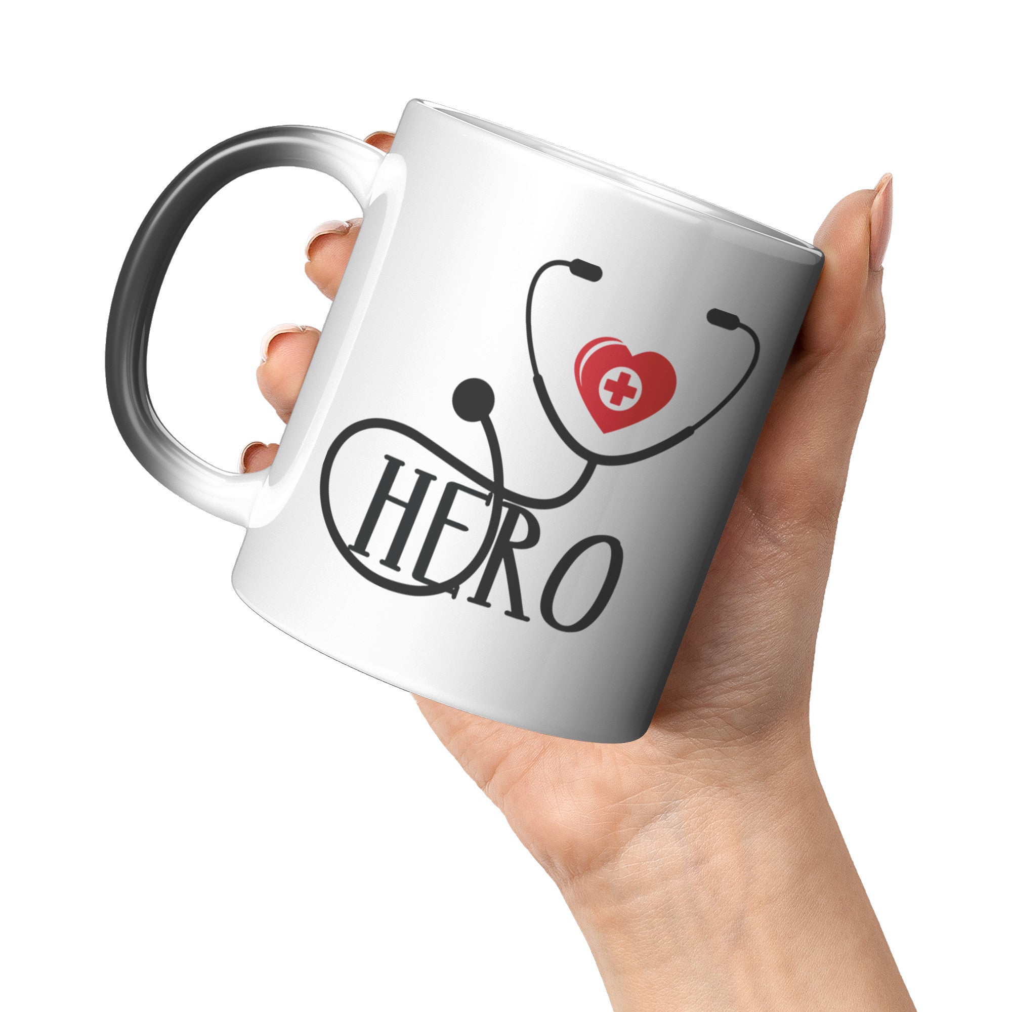 Healthcare Hero – Stethoscope Heart Design Magic Mug for Medical Professionals