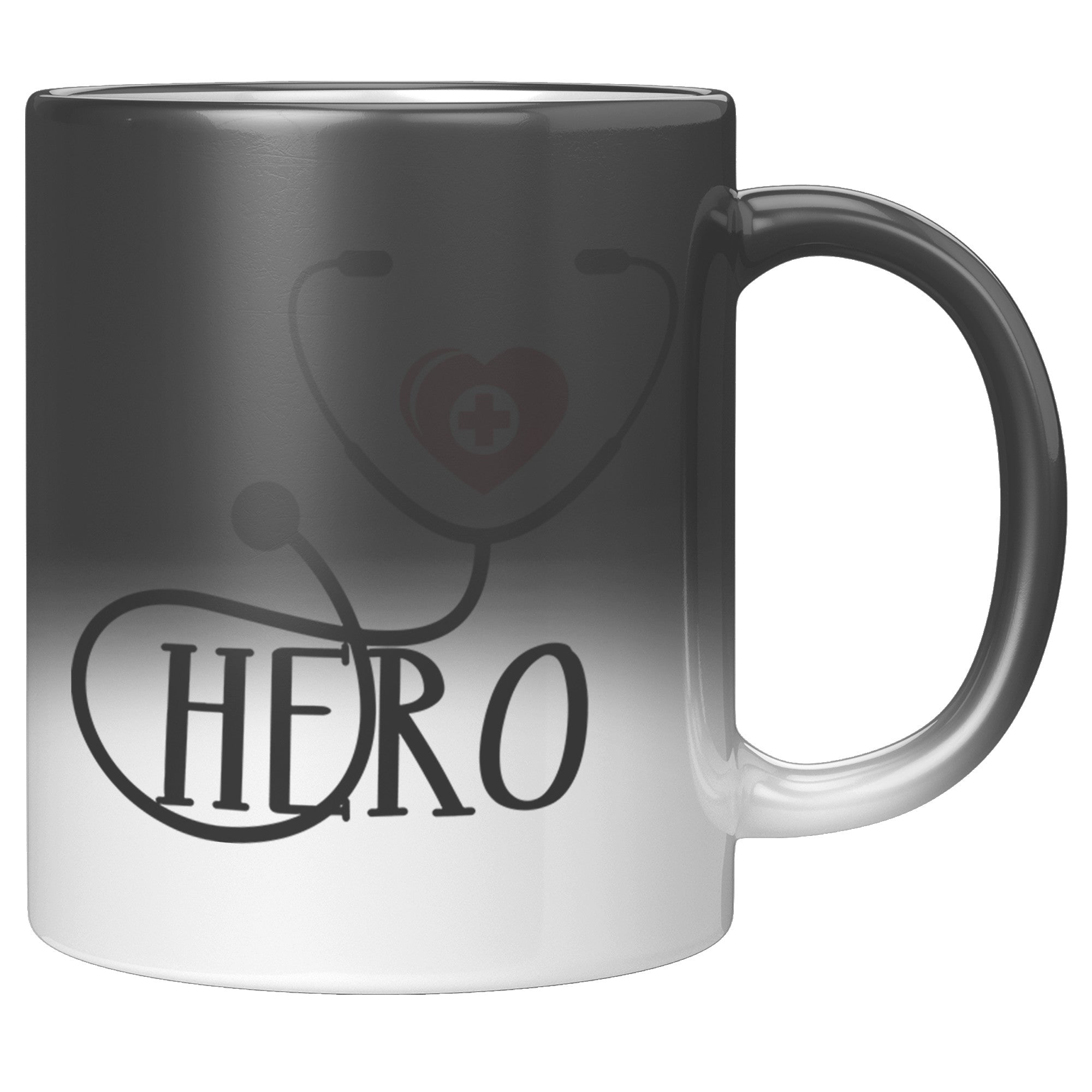 Healthcare Hero – Stethoscope Heart Design Magic Mug for Medical Professionals
