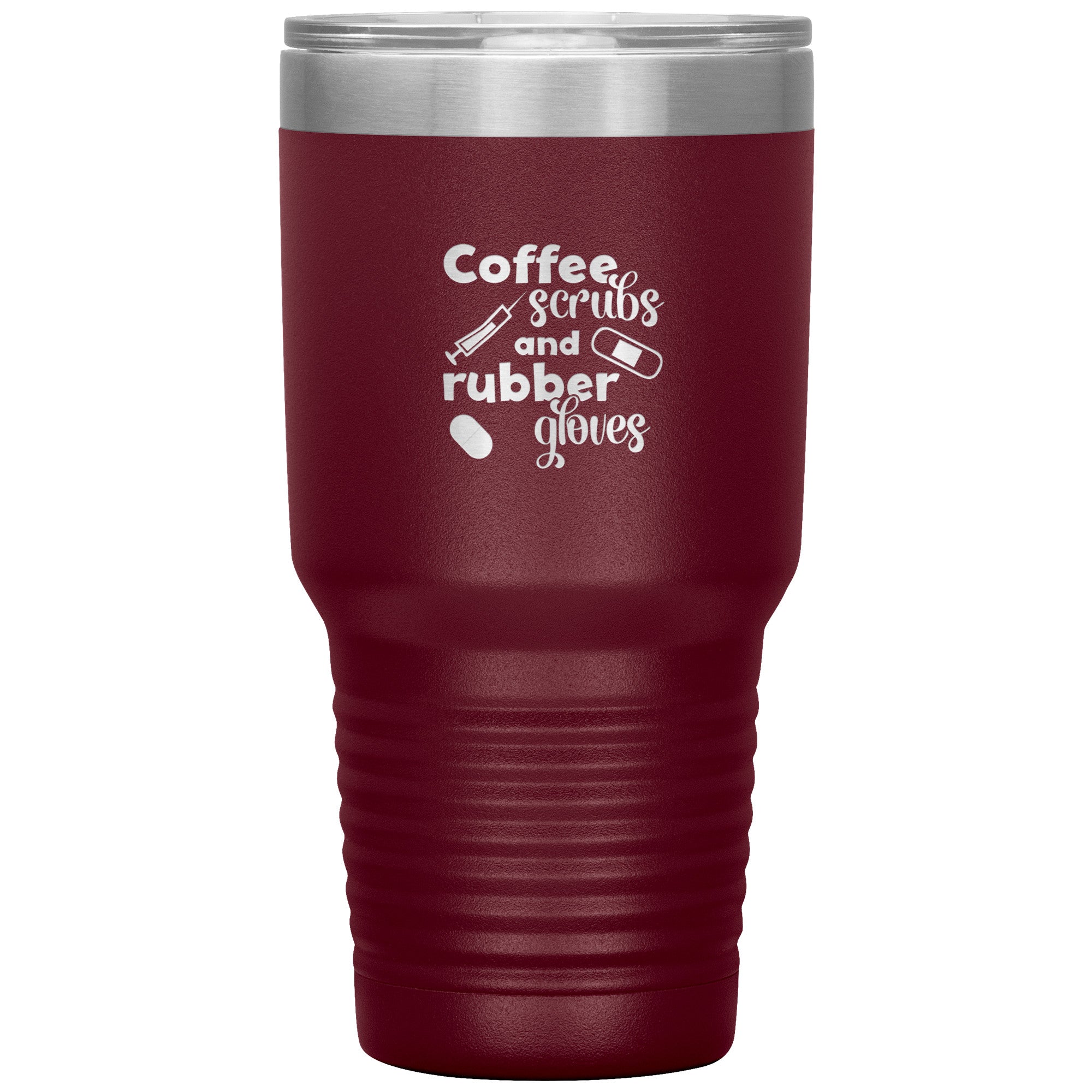 Healthcare Hero with Syringe Design on 30oz Insulated Tumbler