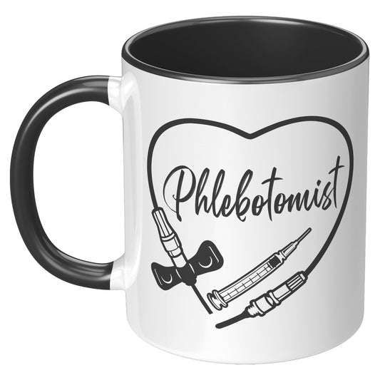 Heartwarming Phlebotomist 11 oz Accent Mug - Medical Themed Drinkware