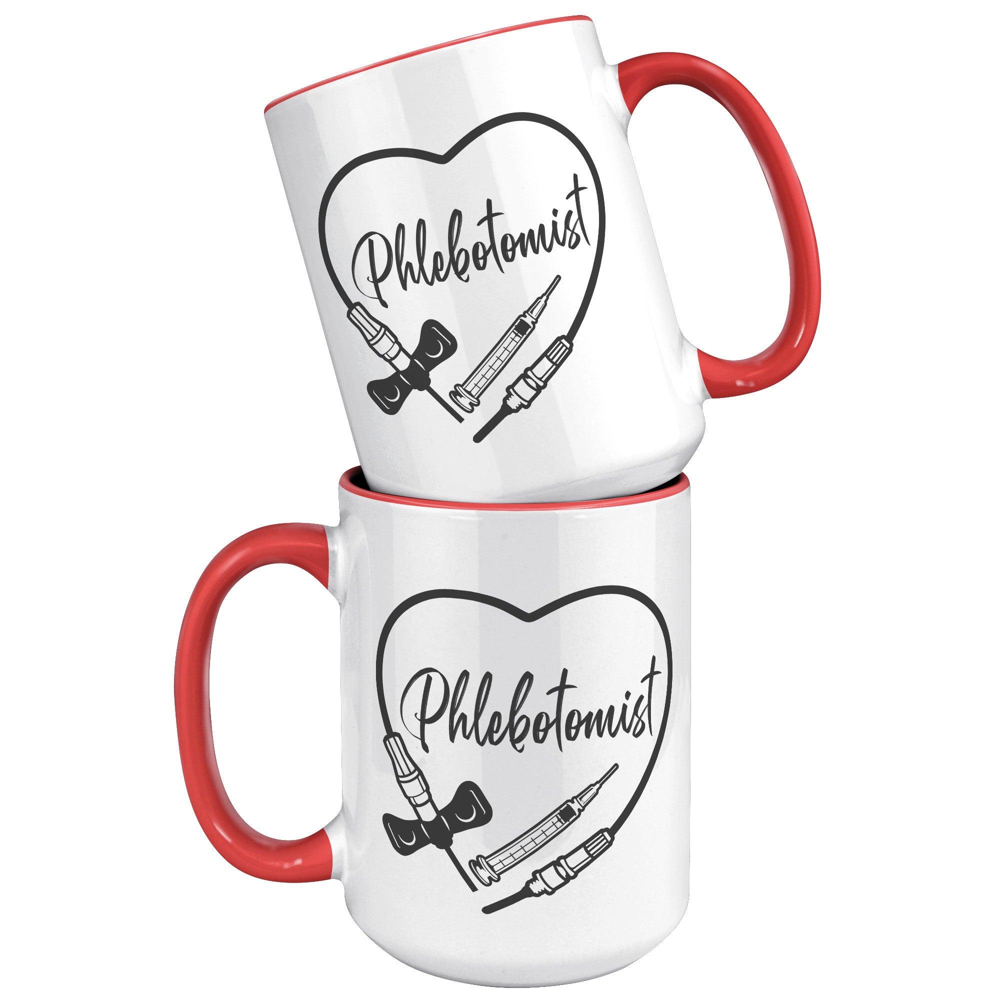Heartwarming Phlebotomist 15 oz Accent Mug - Medical Themed Drinkware
