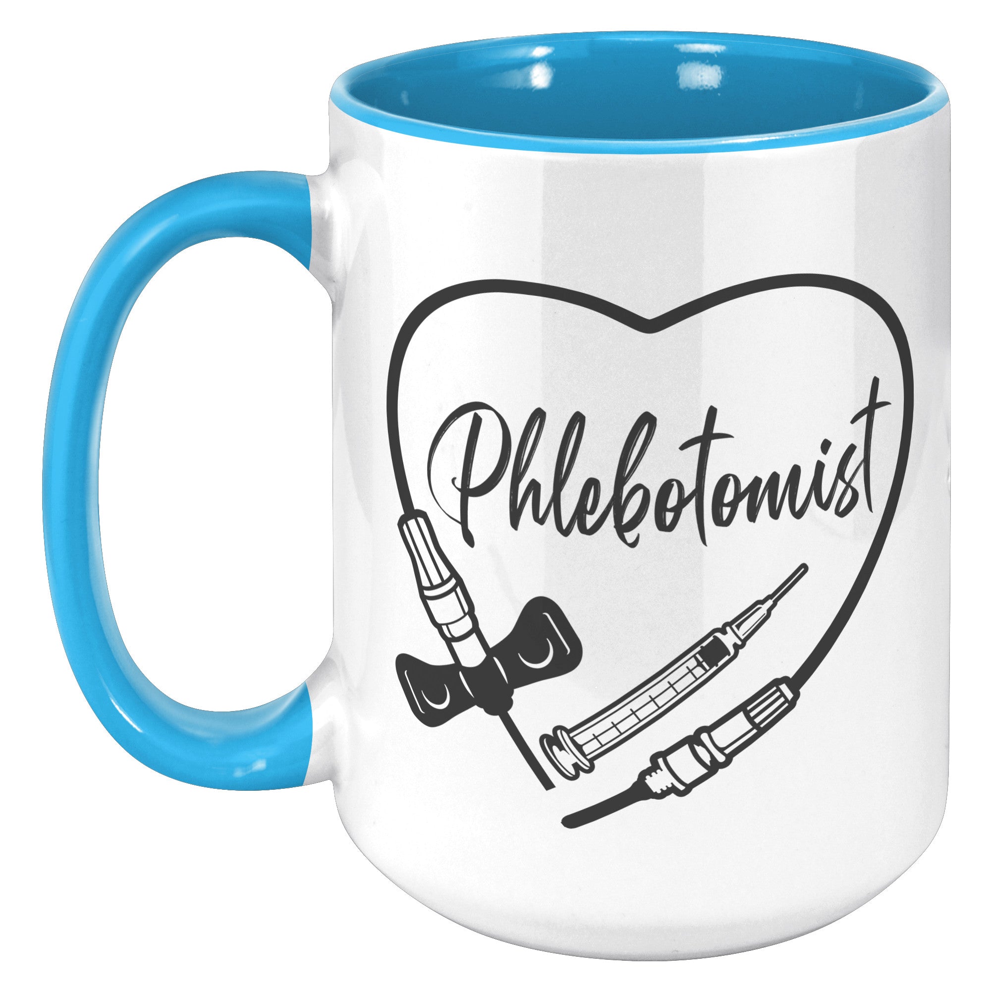 Heartwarming Phlebotomist 15 oz Accent Mug - Medical Themed Drinkware