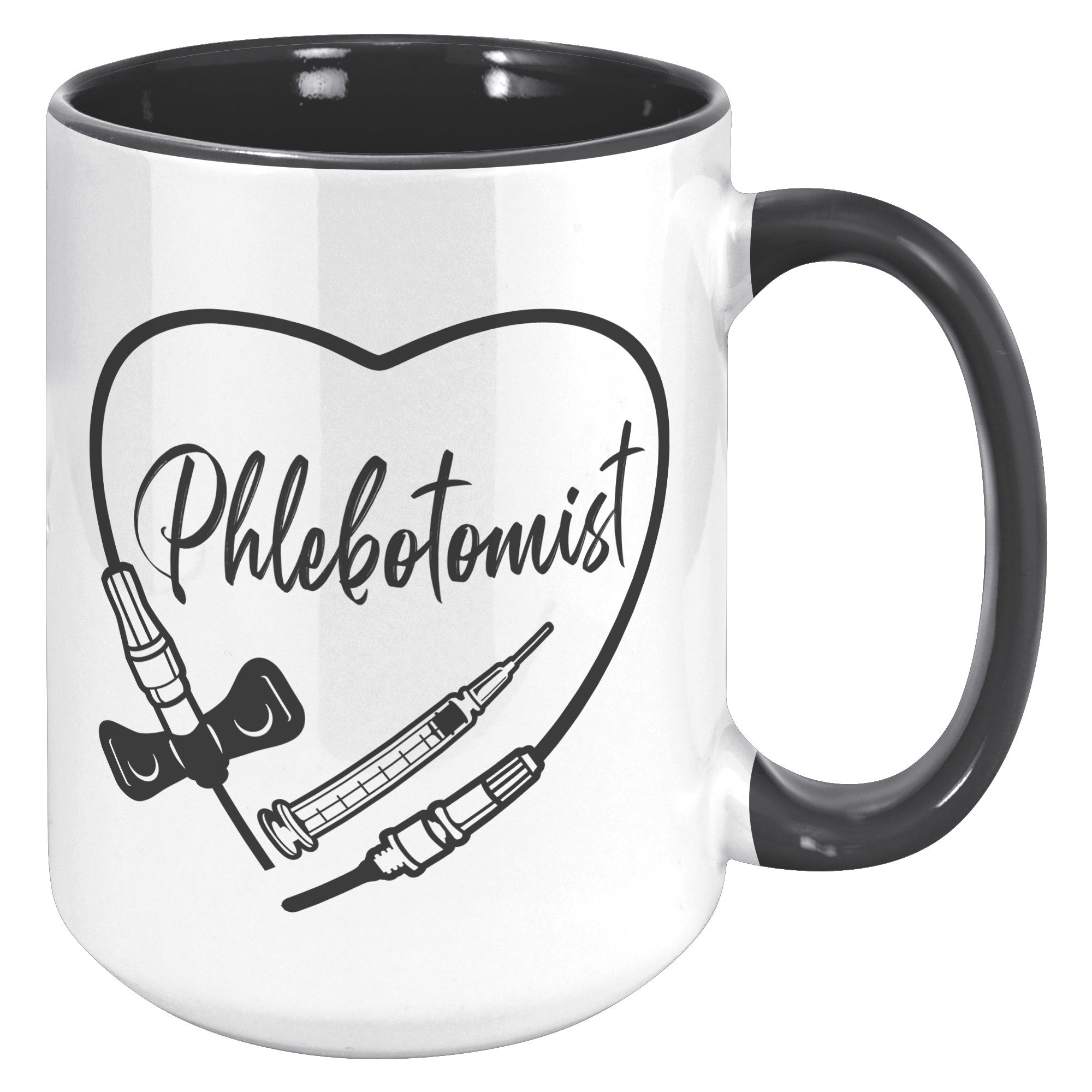 Heartwarming Phlebotomist 15 oz Accent Mug - Medical Themed Drinkware