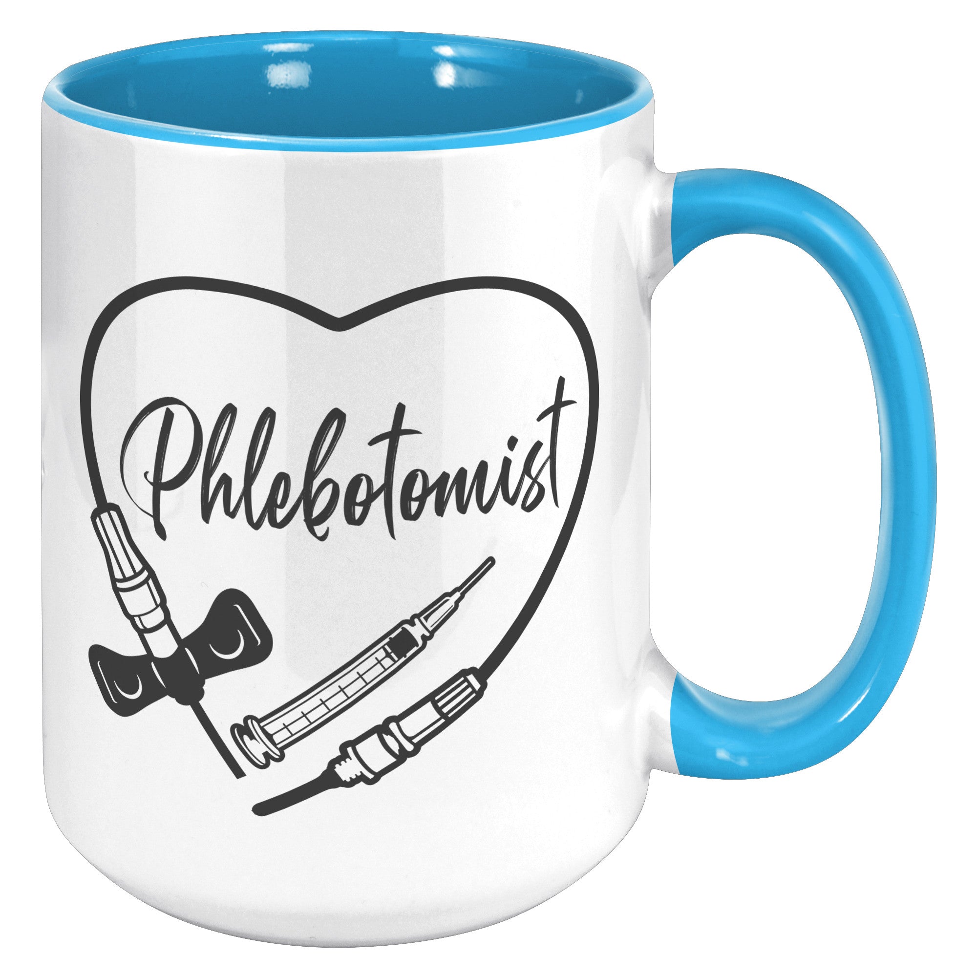 Heartwarming Phlebotomist 15 oz Accent Mug - Medical Themed Drinkware