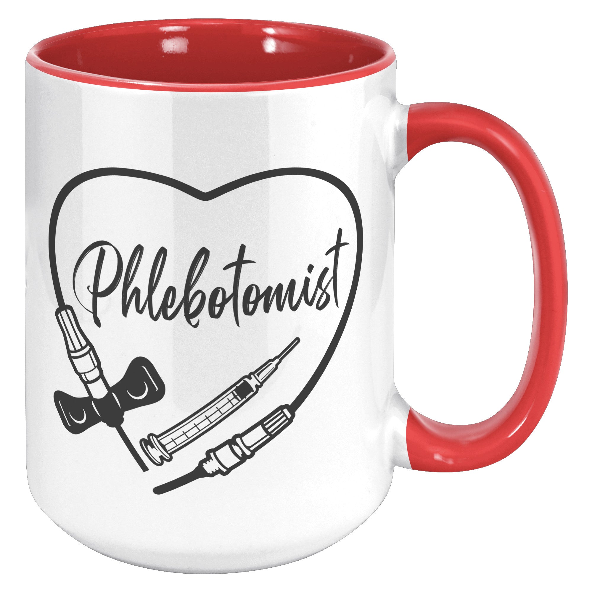 Heartwarming Phlebotomist 15 oz Accent Mug - Medical Themed Drinkware