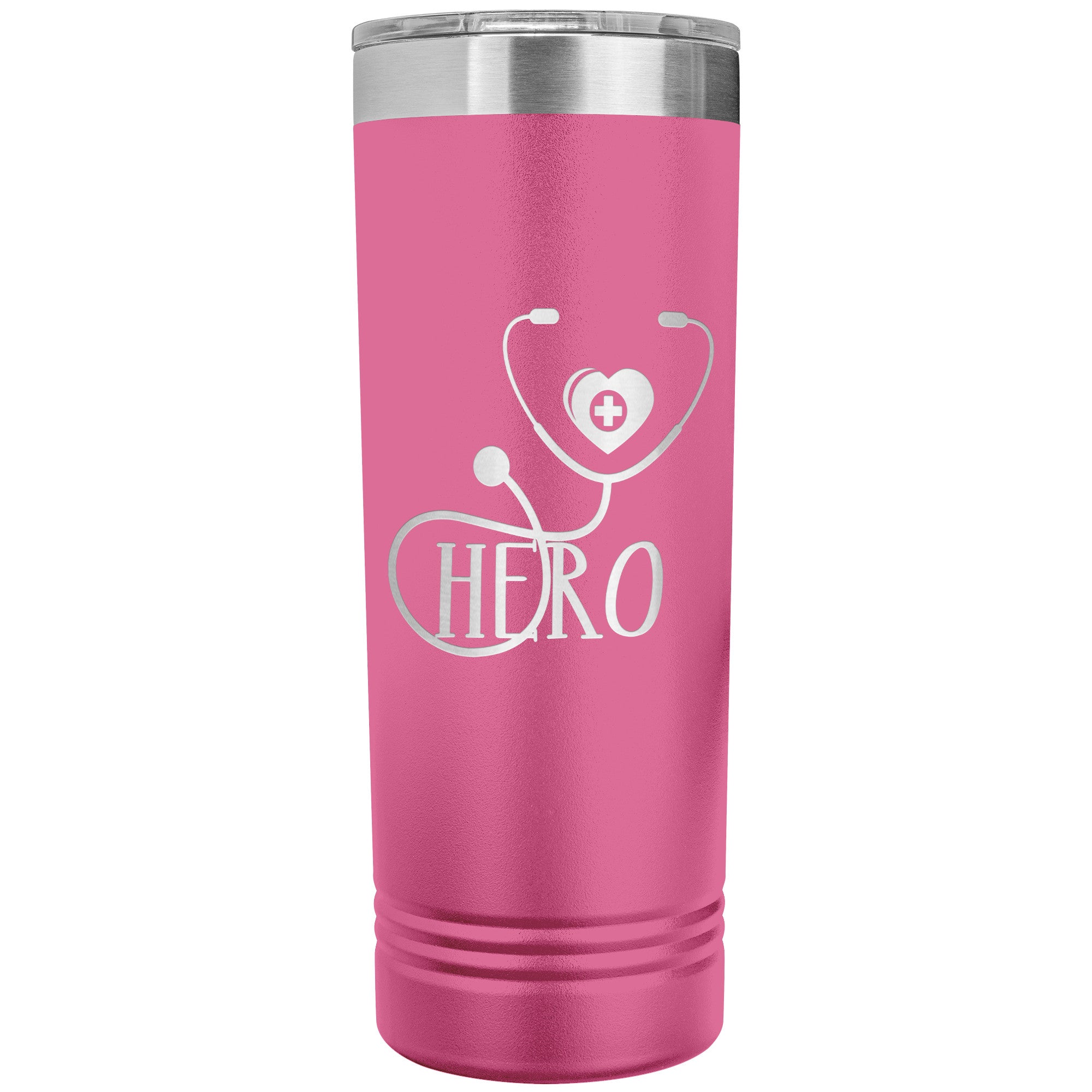 Hero Stethoscope 22oz Polar Camel Skinny Tumbler - Ultimate Drinkware for Healthcare Professionals