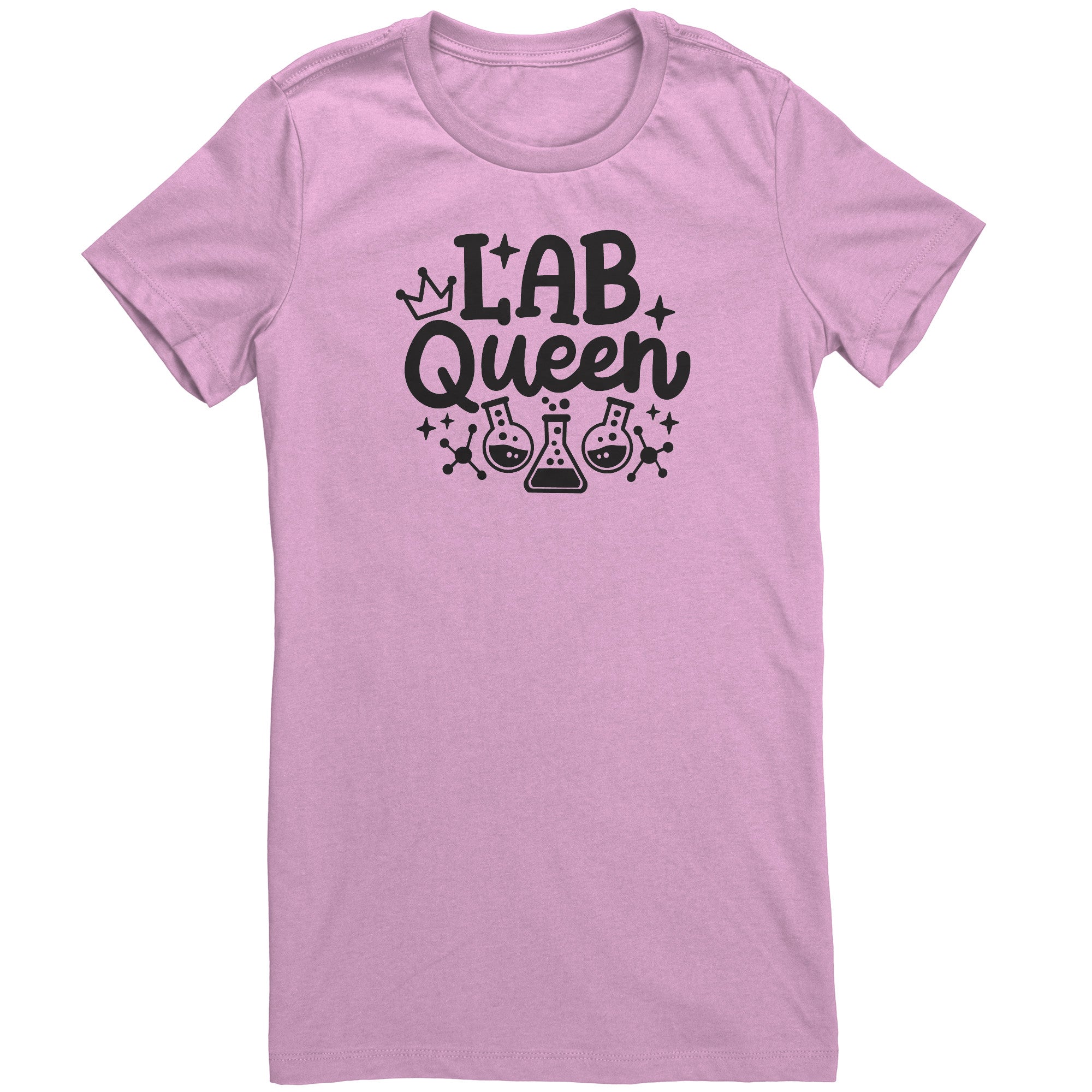 Lab Queen Women's Crew Neck T-Shirt - Chic and Comfortable with Vial Graphics