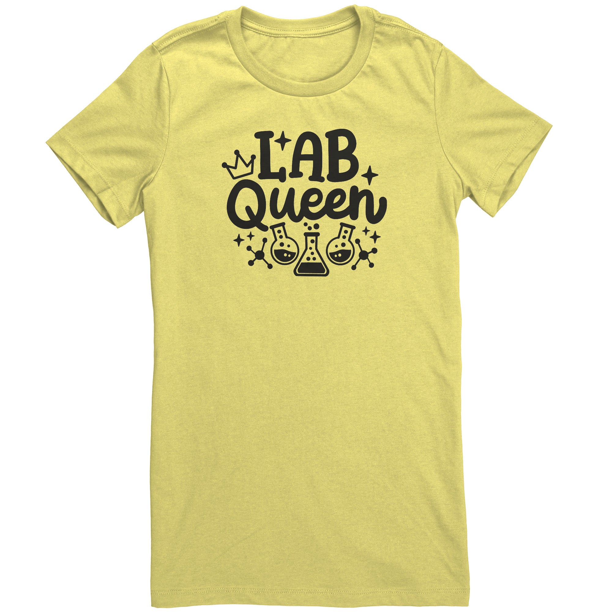 Lab Queen Women's Crew Neck T-Shirt - Chic and Comfortable with Vial Graphics