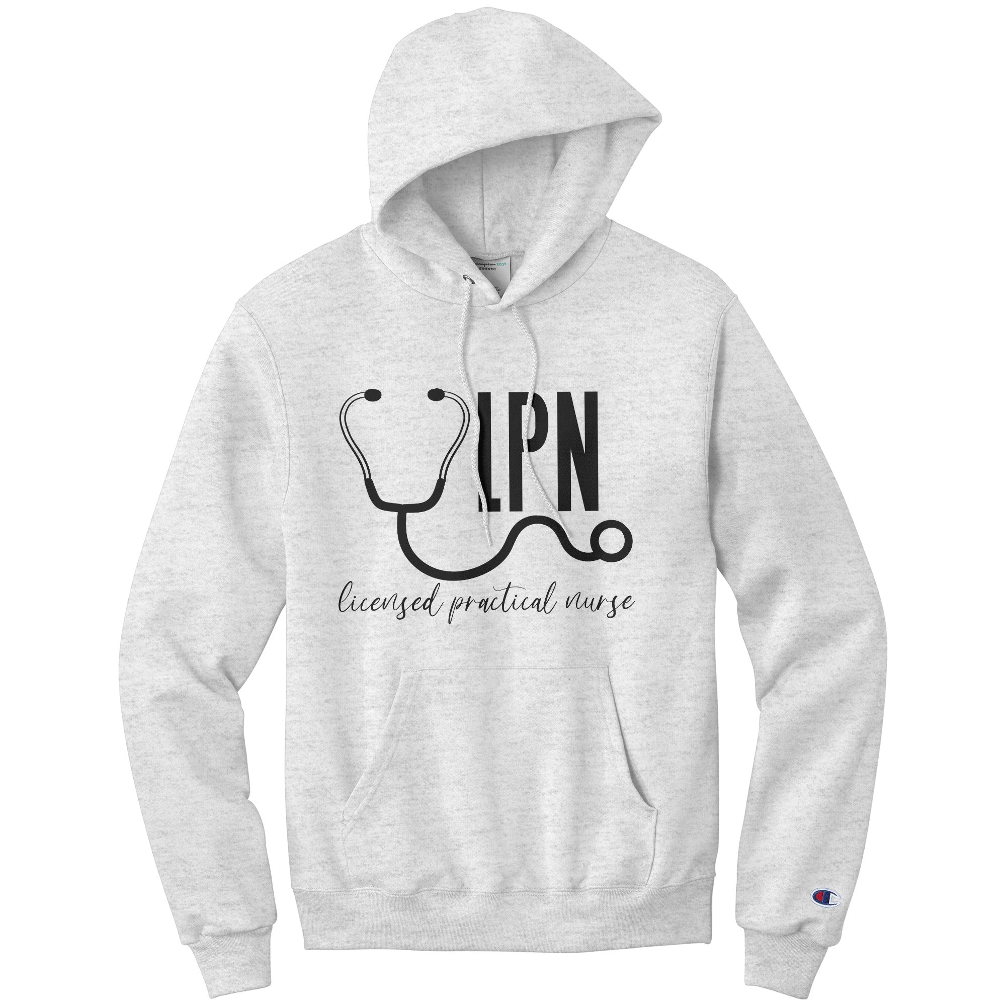 Licensed Practical Nurse Stethoscope Hoodie - Champion Quality, Moisture-Wicking Comfort