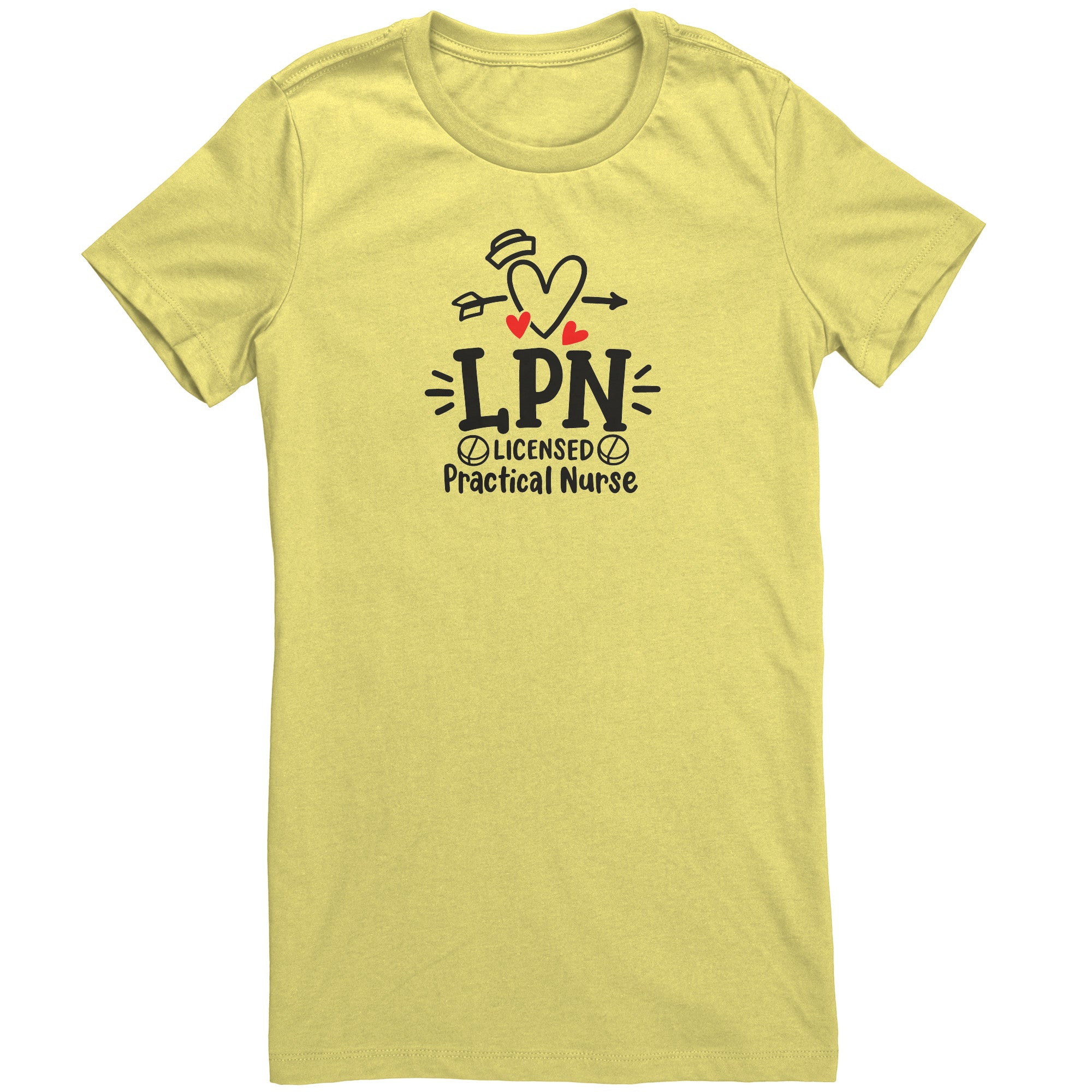 Licensed Practical Nurse Women's Crew Neck T-Shirt - Heartfelt Nursing Graphic Tee