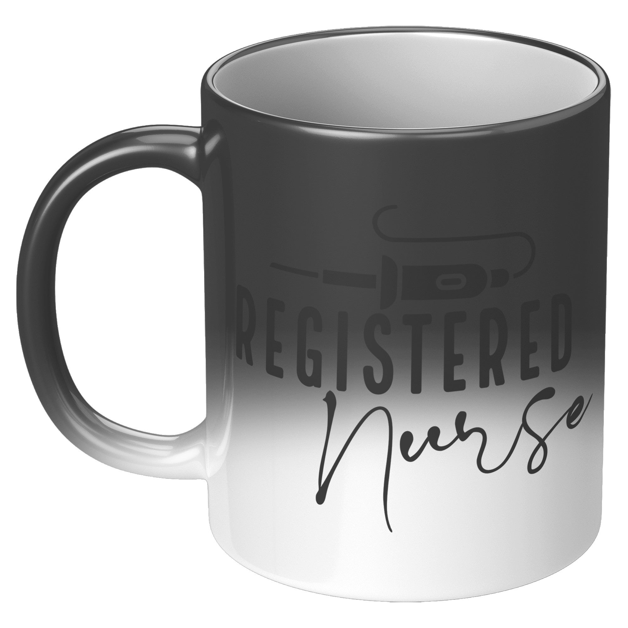 Magical Nurse's Delight: 11 oz Color-Changing Mug for Registered Nurses