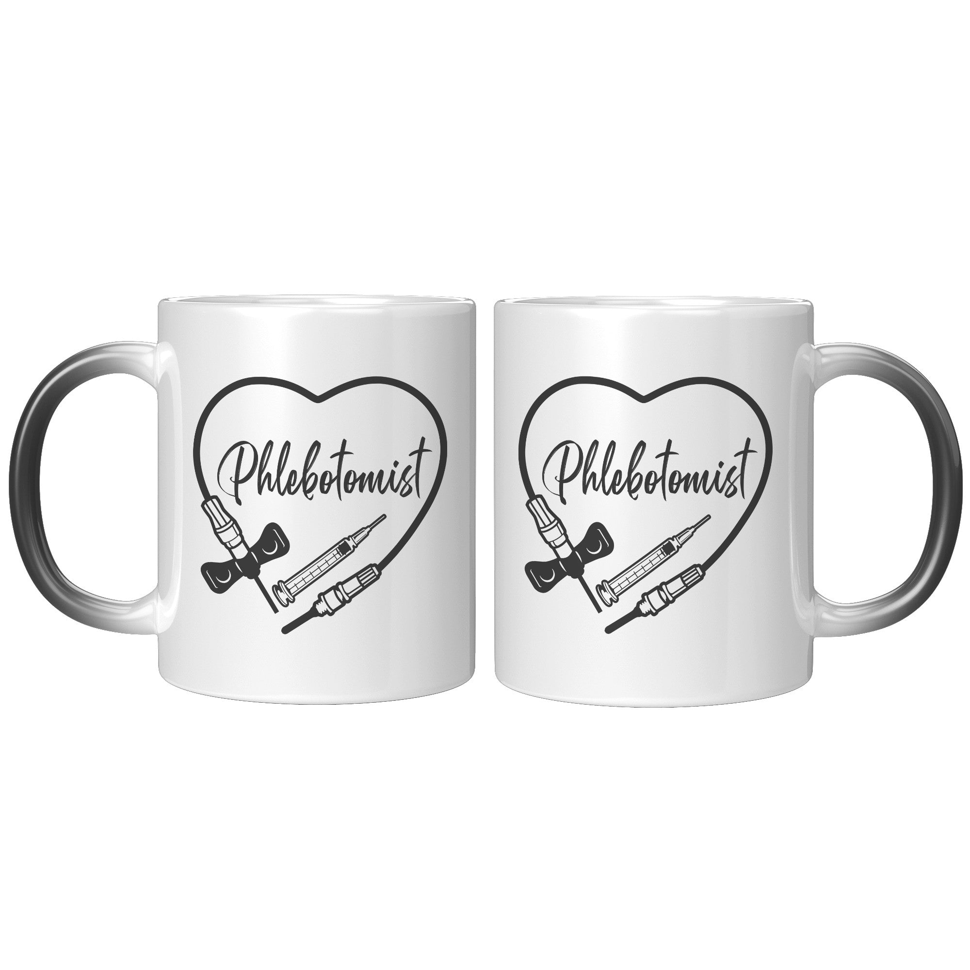 Phlebotomist Heart 11 oz Magic Mug - Color-Changing Medical Themed Drinkware