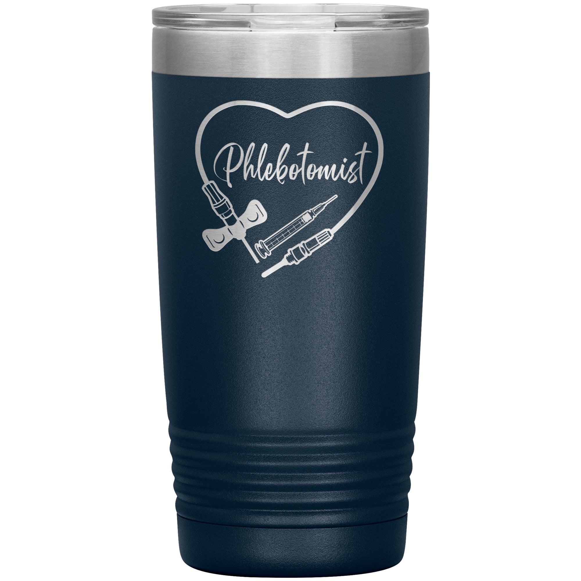 Phlebotomist Heart 20 oz Insulated Tumbler - Medical Themed Drinkware