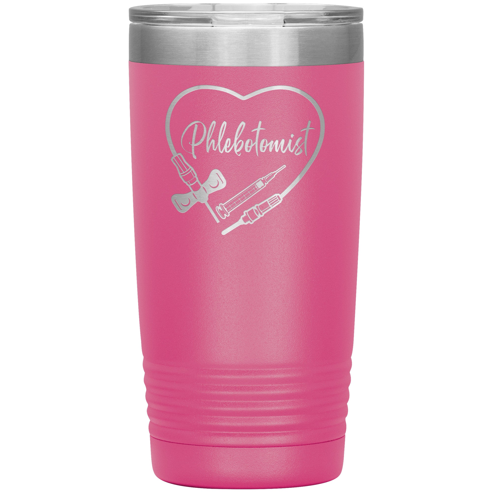 Phlebotomist Heart 20 oz Insulated Tumbler - Medical Themed Drinkware