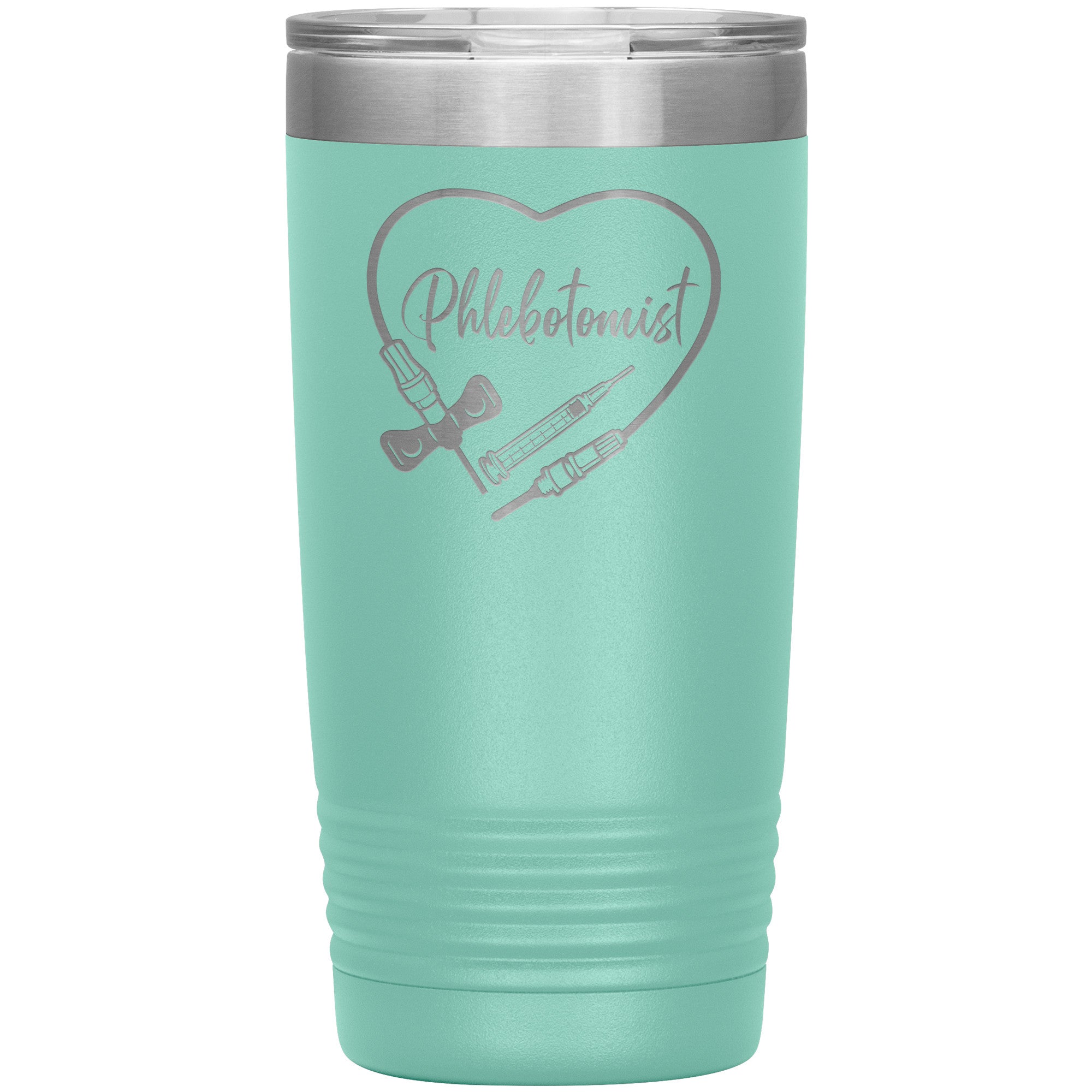 Phlebotomist Heart 20 oz Insulated Tumbler - Medical Themed Drinkware