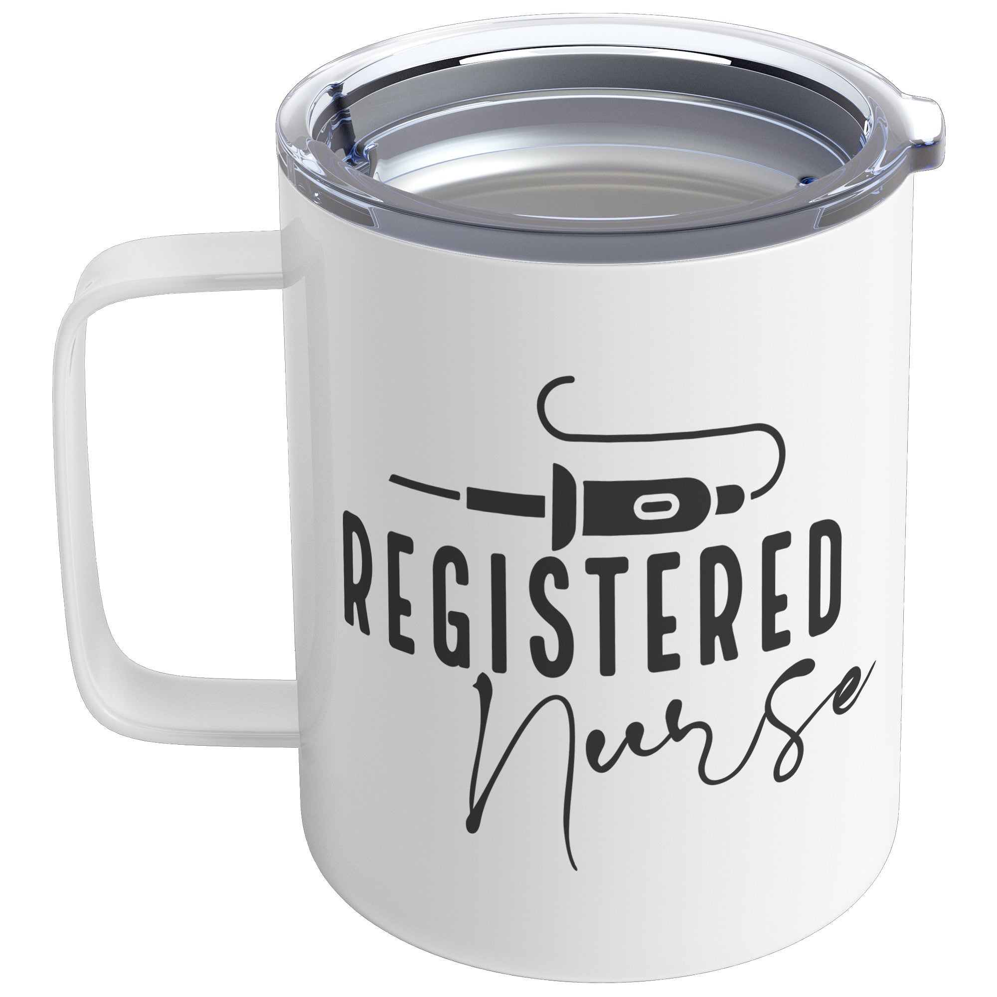 Premium 10 oz Insulated Coffee Mug for Registered Nurses – Double-Walled Stainless Steel with Nurse-Inspired Design