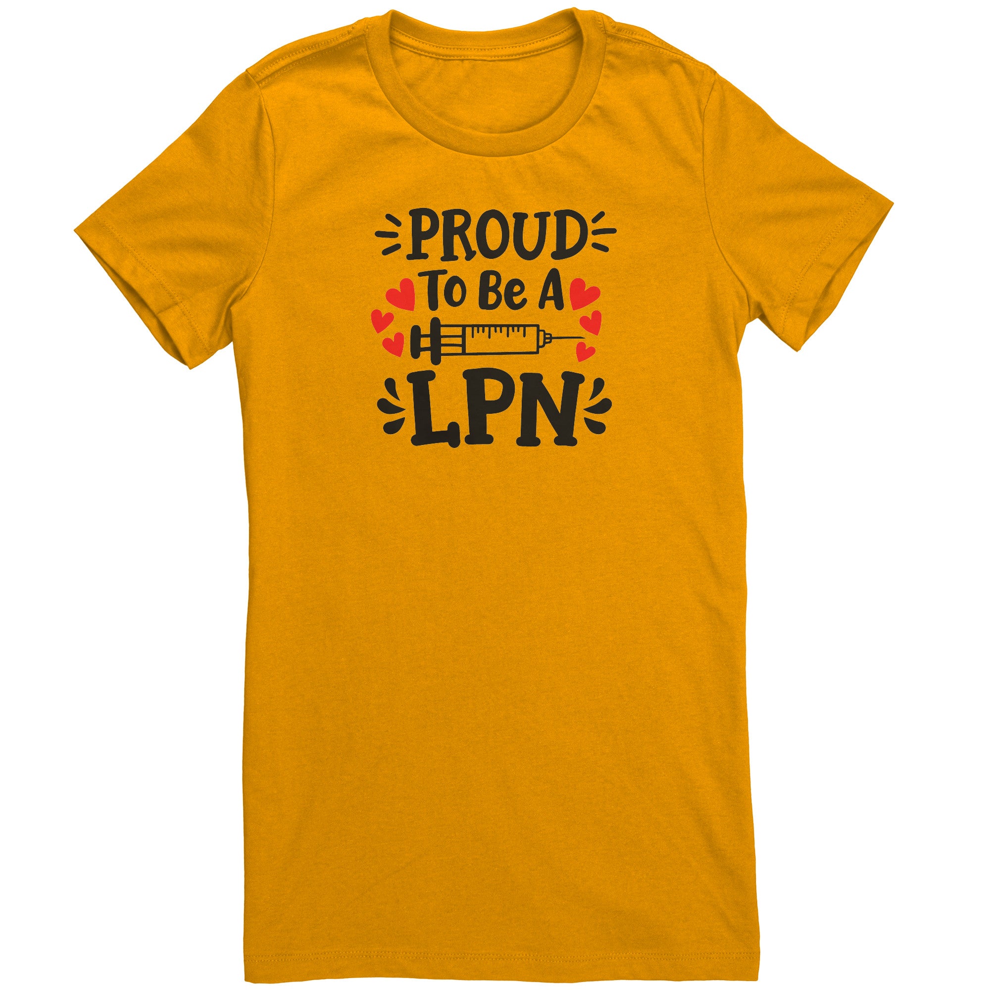 Proud to be a LPN Women's Crew Neck T-Shirt - Comfortable Tee with Elegant Needle Graphic