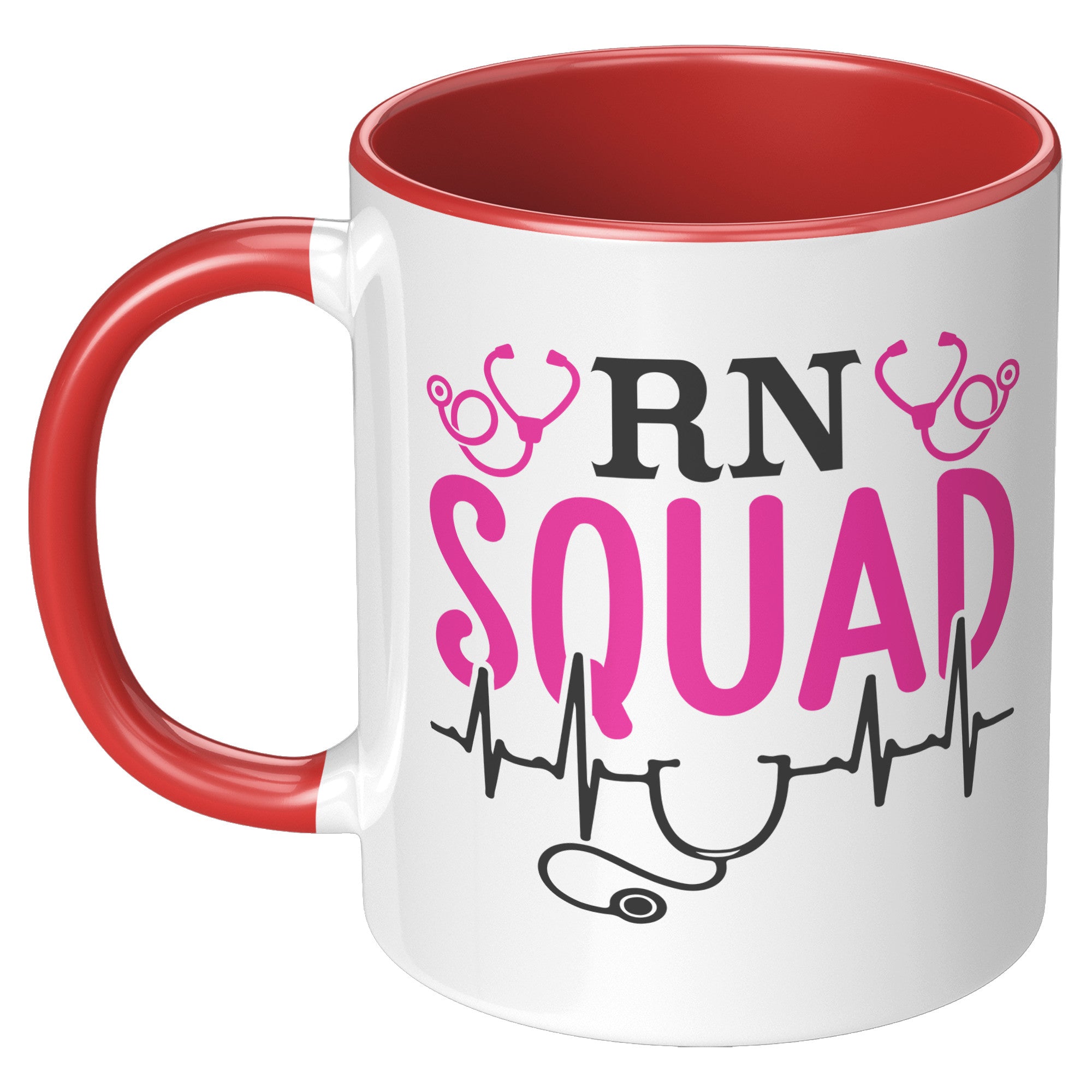 RN Squad 11 oz Accent Mug - Elevate Your Mornings in Style!