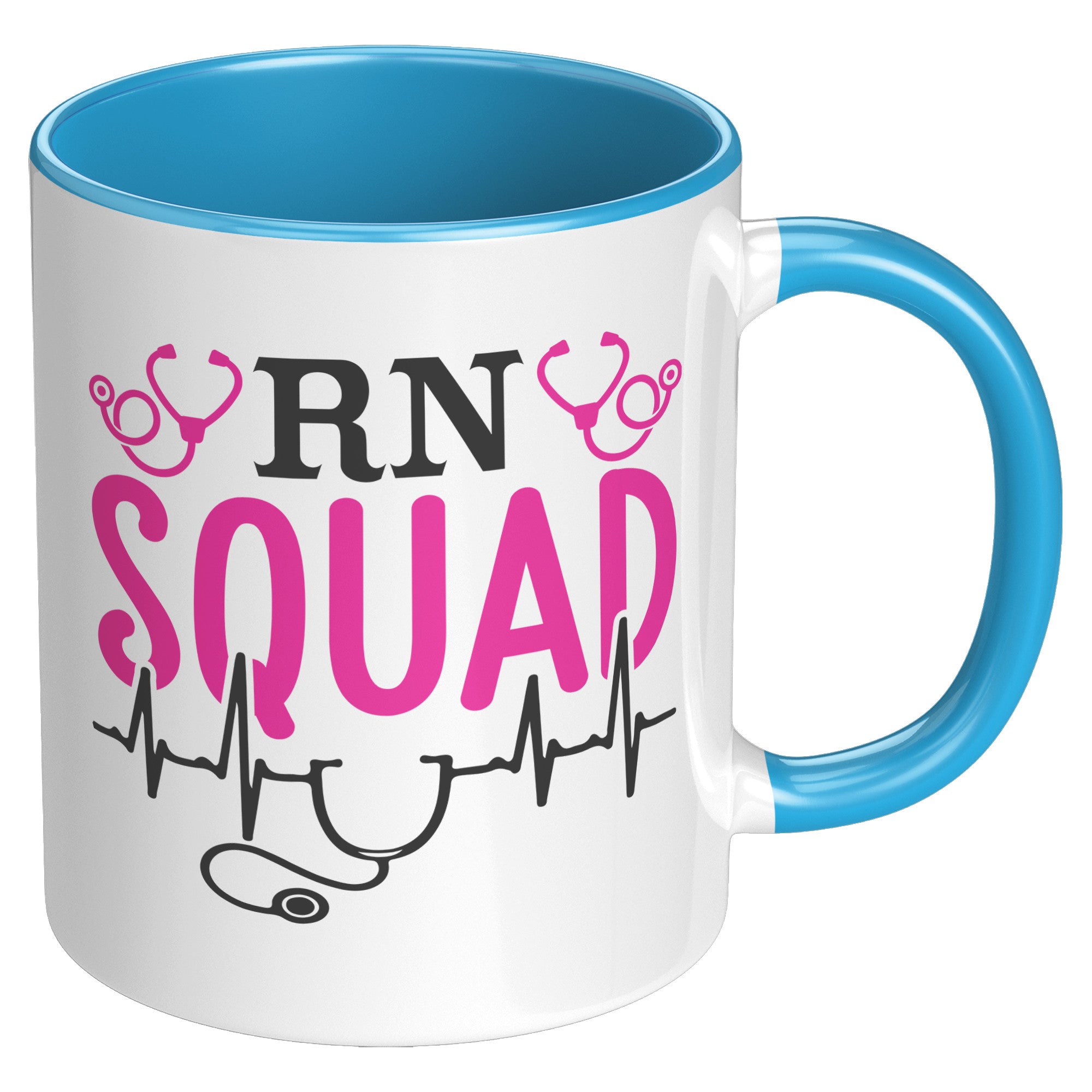 RN Squad 11 oz Accent Mug - Elevate Your Mornings in Style!