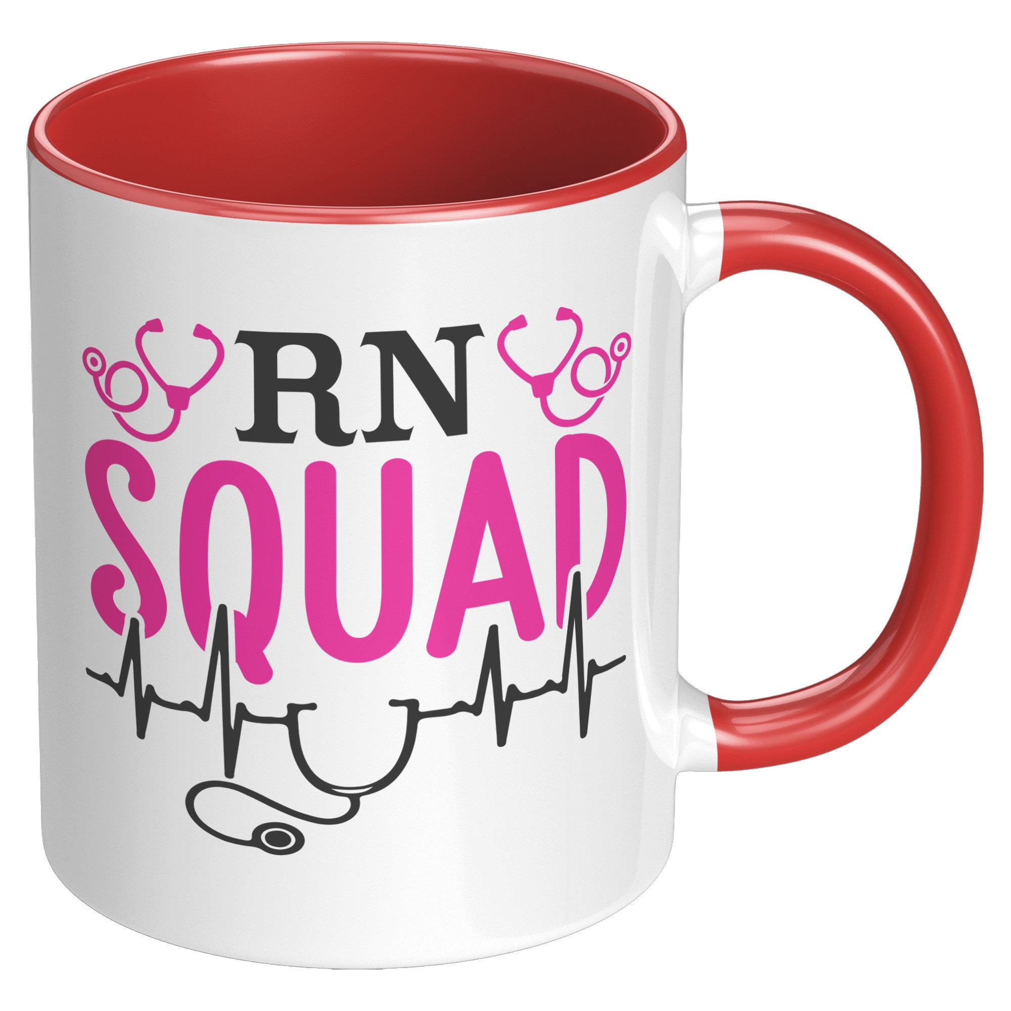 RN Squad 11 oz Accent Mug - Elevate Your Mornings in Style!