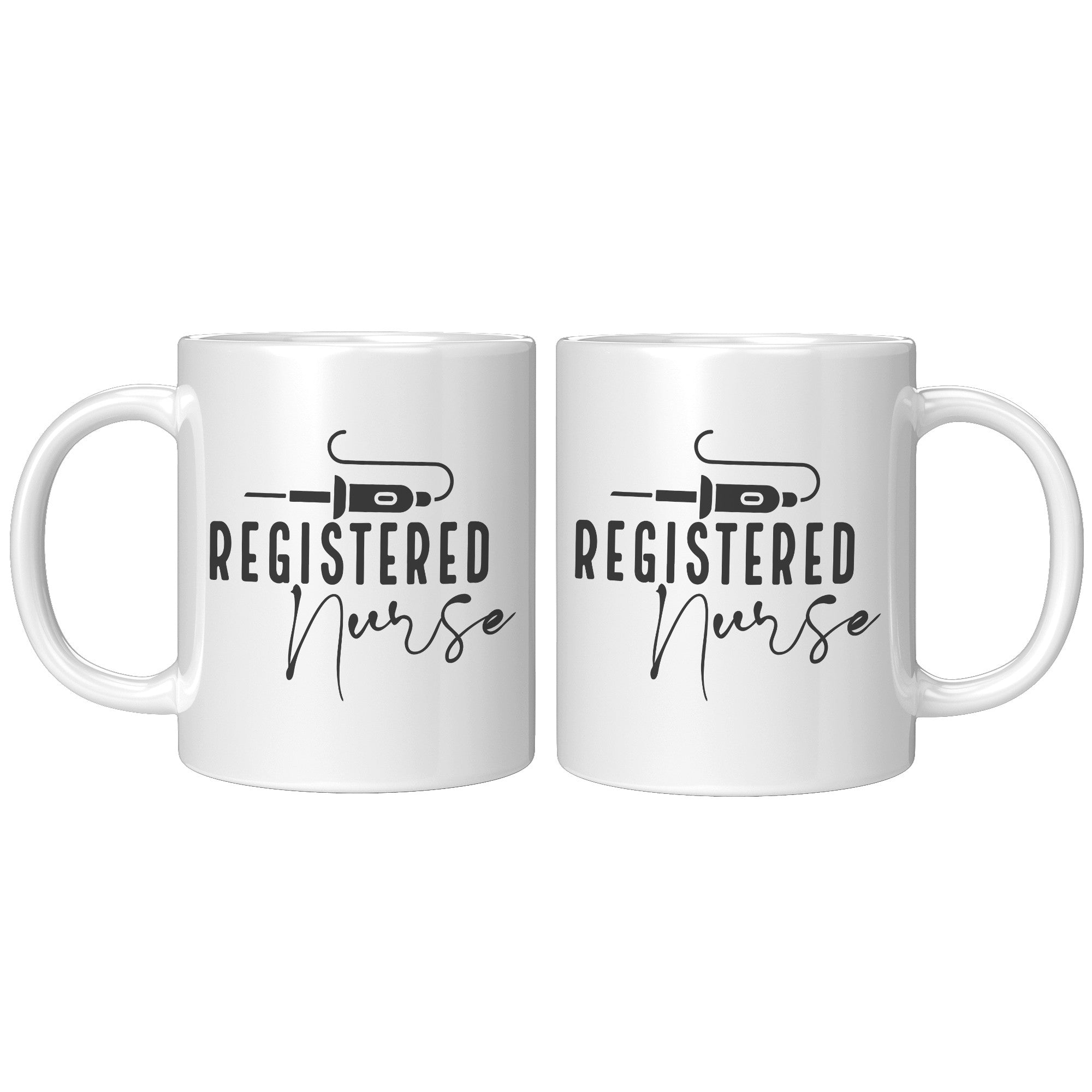 Registered Nurse's Essential 11 oz Accent Mug with Vibrant Needle Design