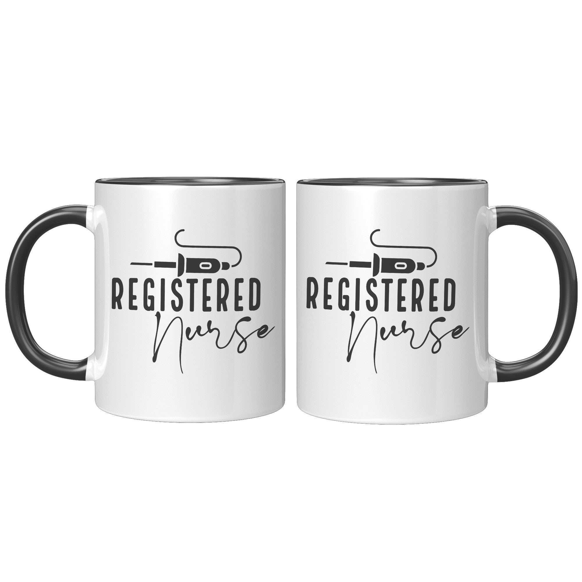 Registered Nurse's Essential 11 oz Accent Mug with Vibrant Needle Design