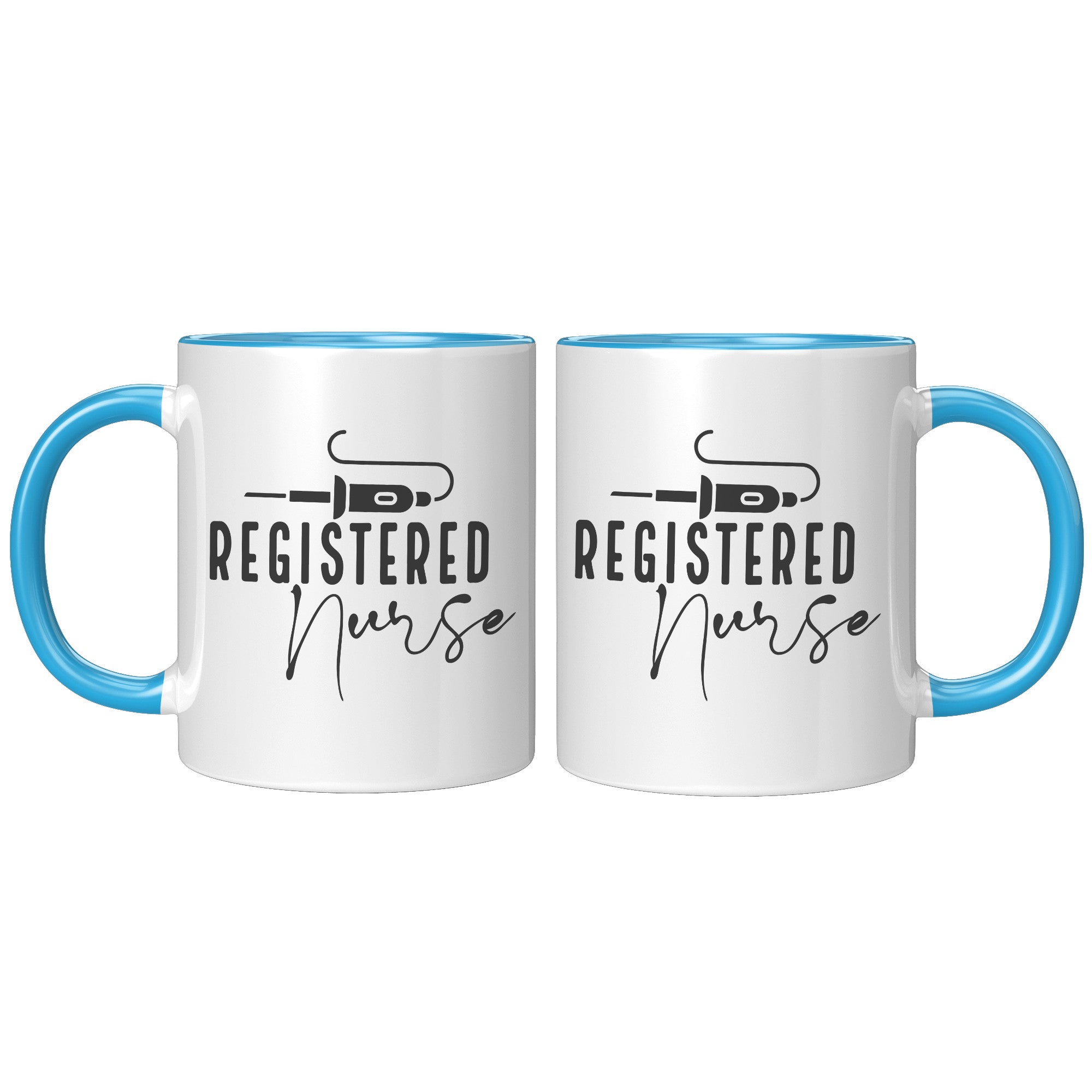 Registered Nurse's Essential 11 oz Accent Mug with Vibrant Needle Design