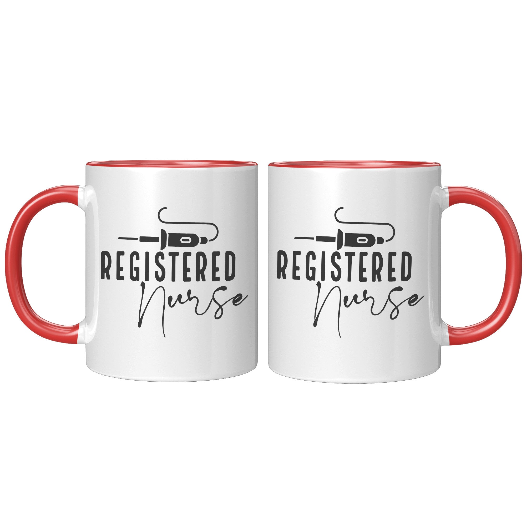 Registered Nurse's Essential 11 oz Accent Mug with Vibrant Needle Design