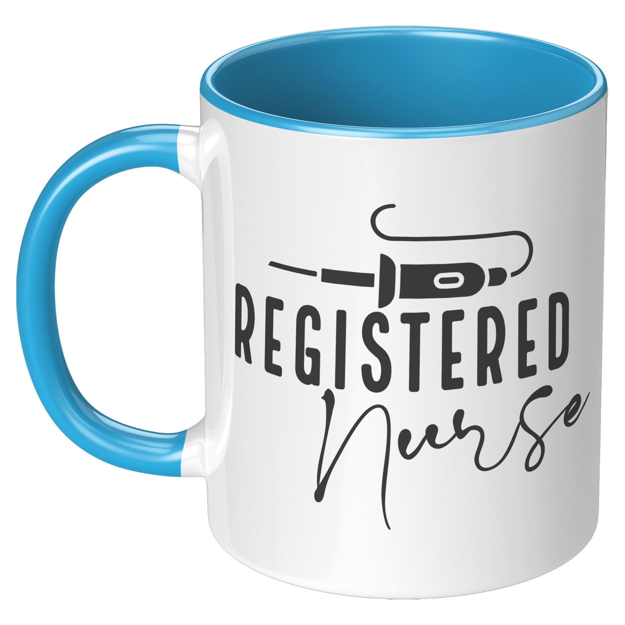 Registered Nurse's Essential 11 oz Accent Mug with Vibrant Needle Design