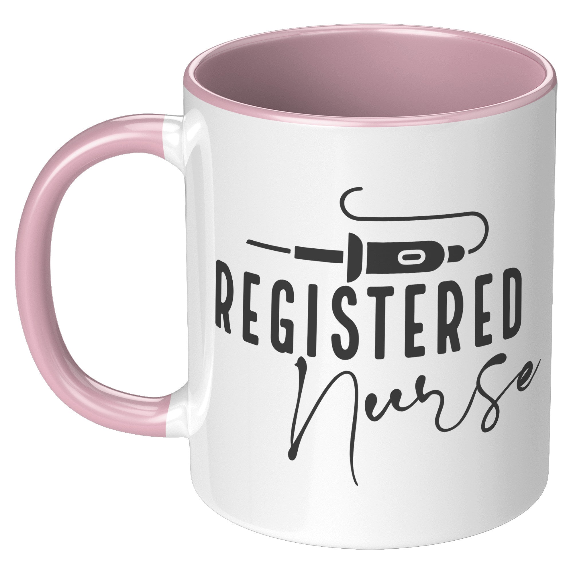 Registered Nurse's Essential 11 oz Accent Mug with Vibrant Needle Design