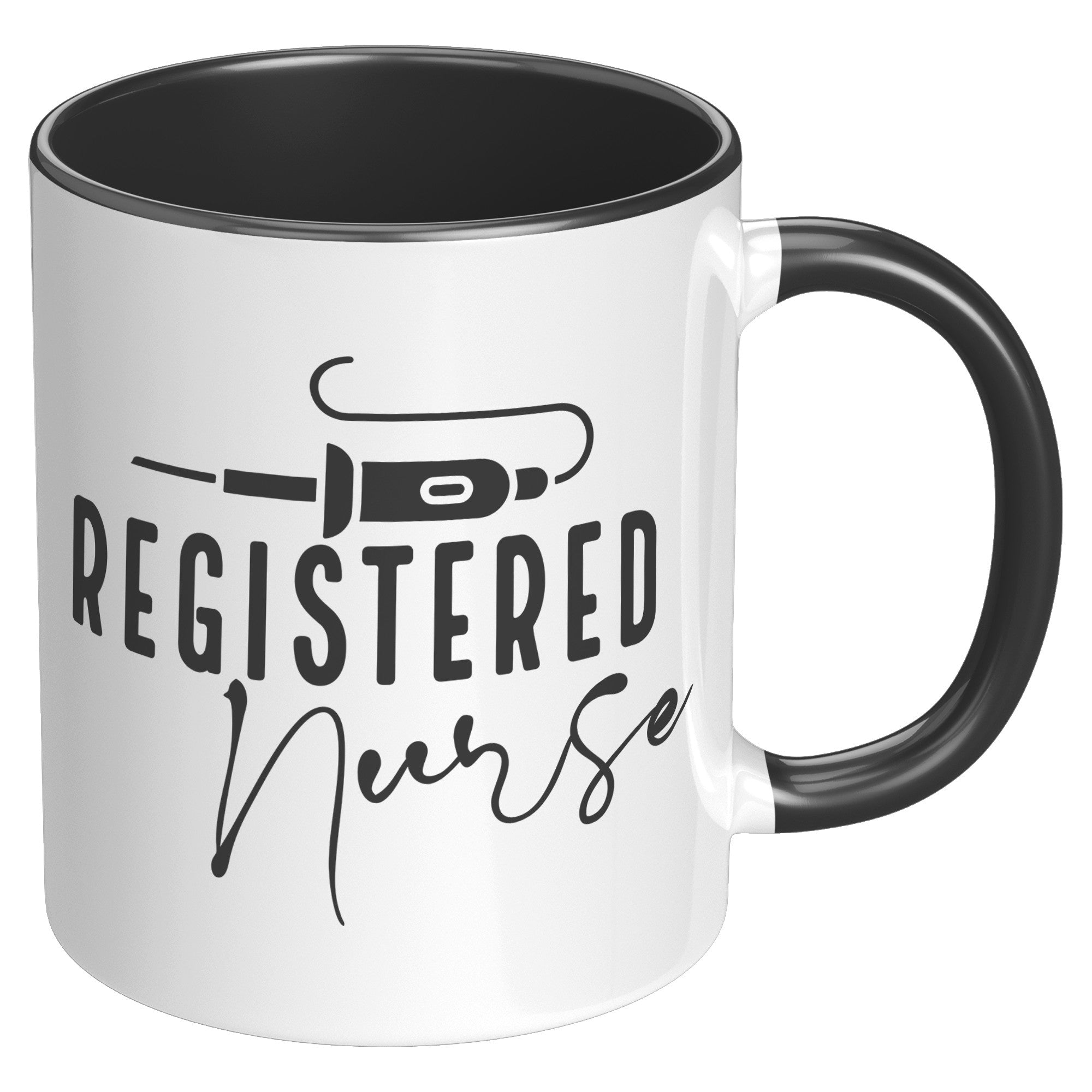 Registered Nurse's Essential 11 oz Accent Mug with Vibrant Needle Design