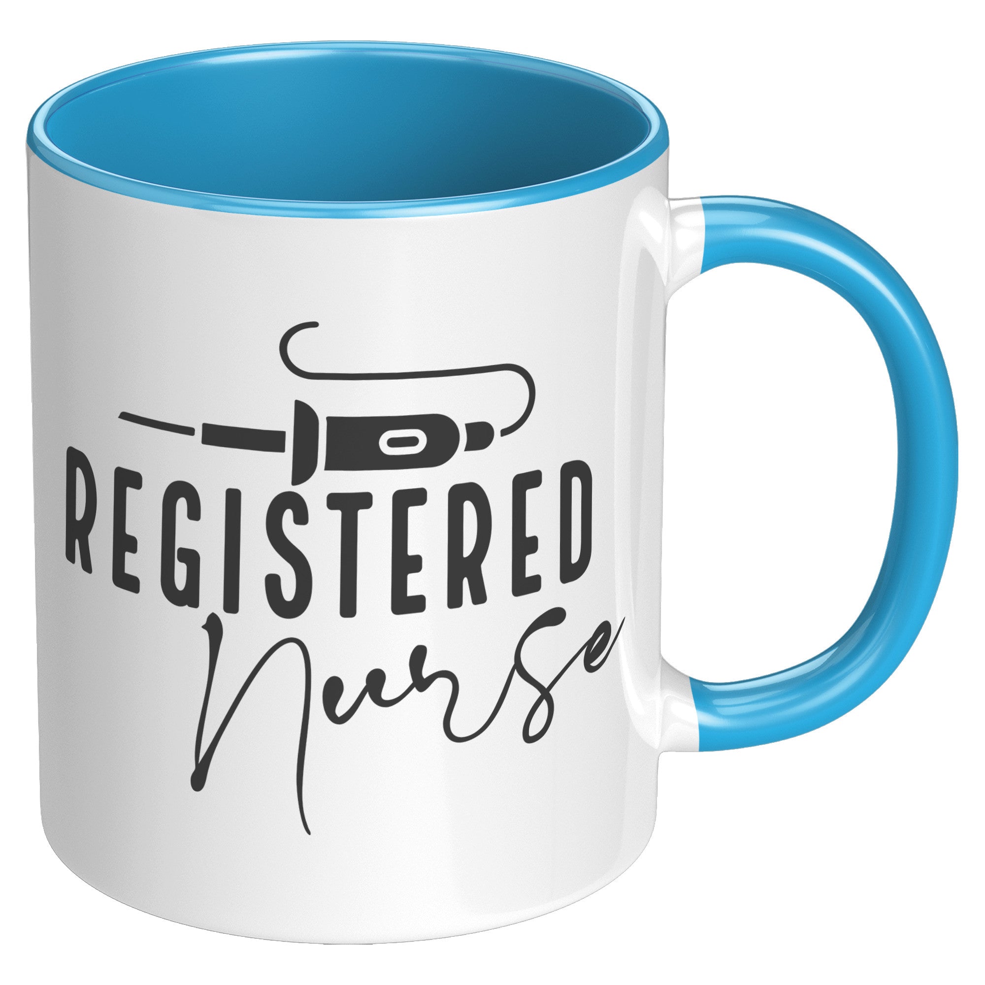 Registered Nurse's Essential 11 oz Accent Mug with Vibrant Needle Design