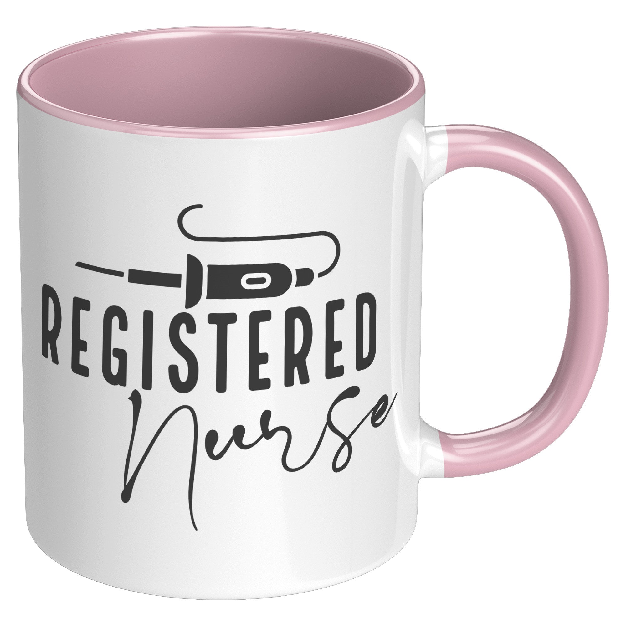 Registered Nurse's Essential 11 oz Accent Mug with Vibrant Needle Design