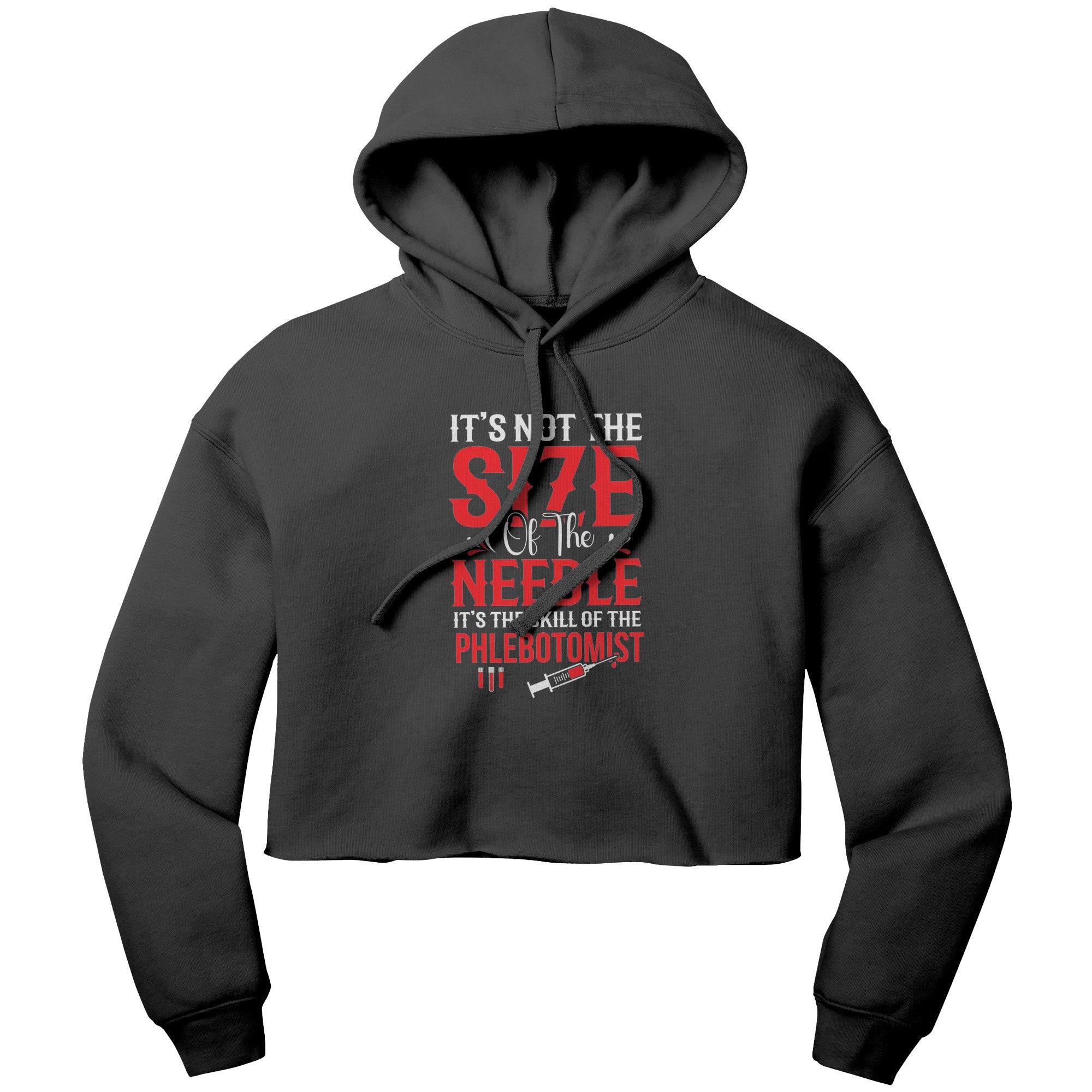 Skillful Phlebotomist Cropped Hoodie - Comfort and Confidence Combined