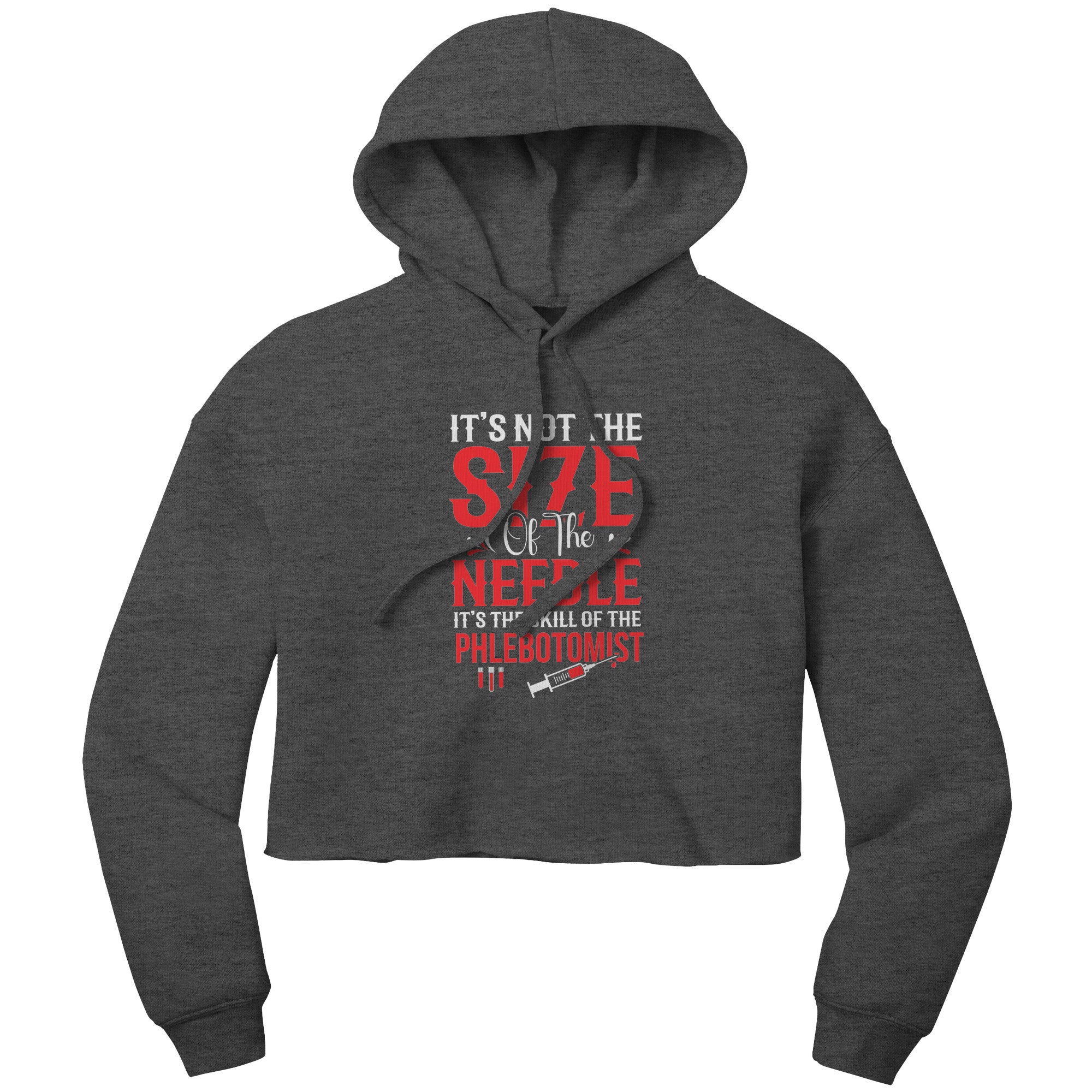 Skillful Phlebotomist Cropped Hoodie - Comfort and Confidence Combined