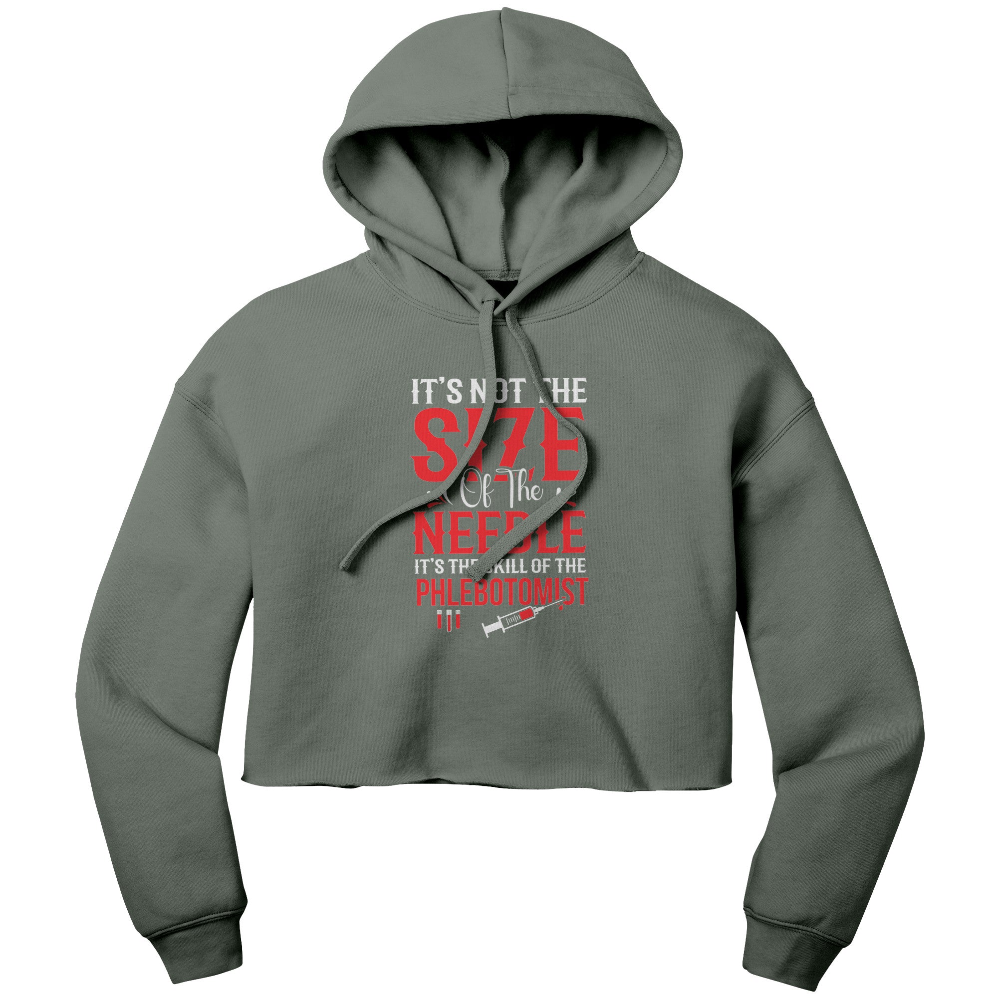 Skillful Phlebotomist Cropped Hoodie - Comfort and Confidence Combined