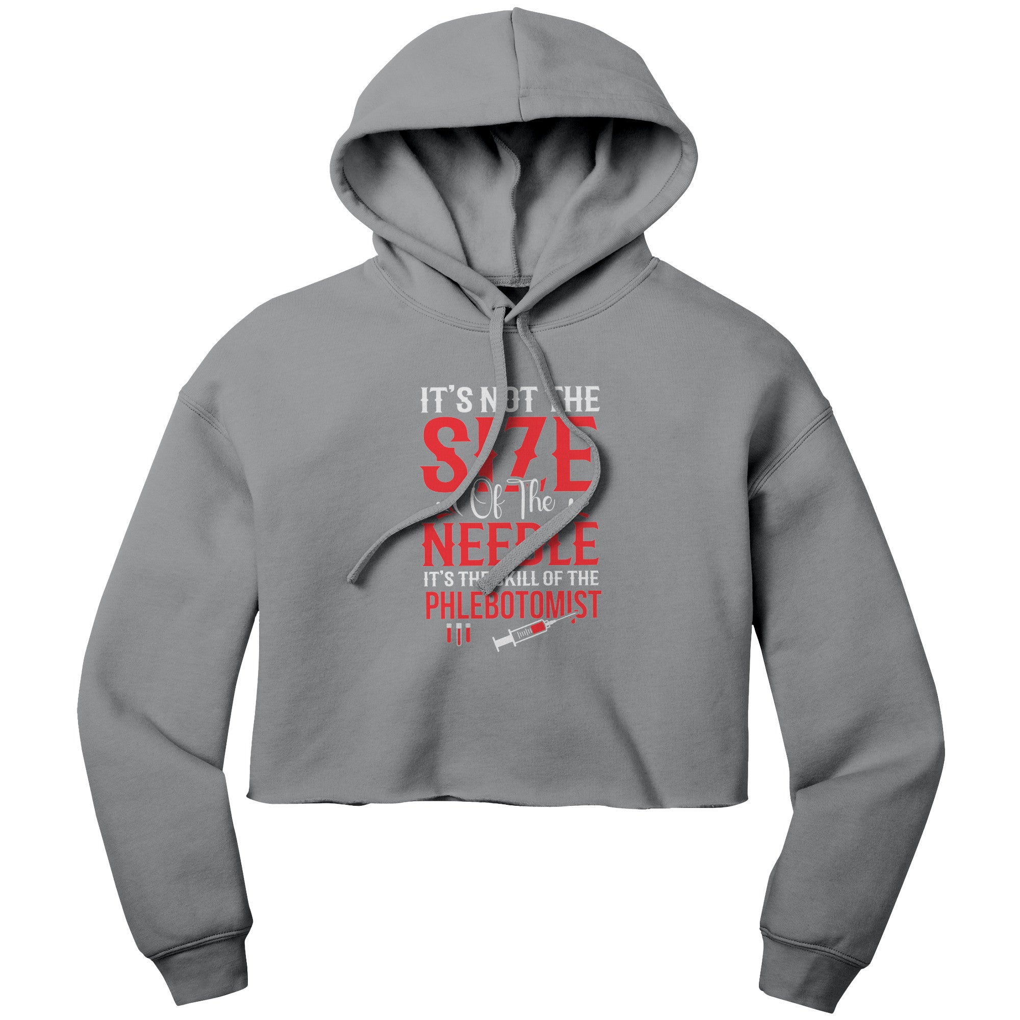 Skillful Phlebotomist Cropped Hoodie - Comfort and Confidence Combined