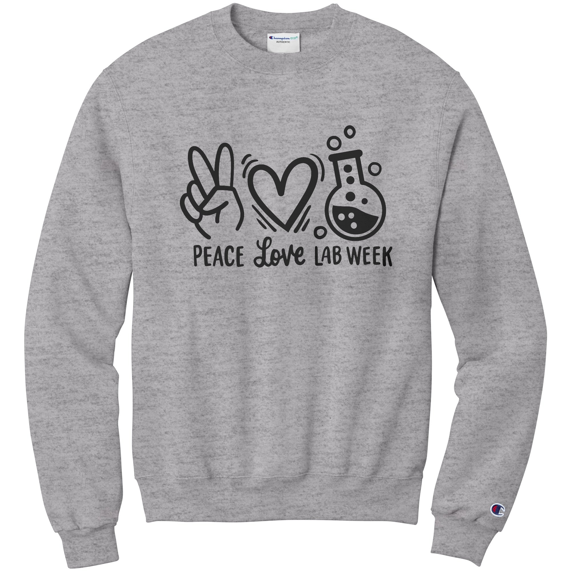 Spread the Love for Lab Week with our 'Peace Love Lab Week' Sweatshirt