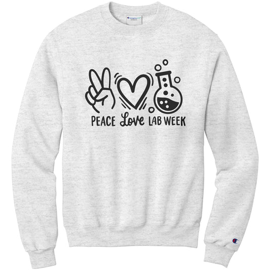 Spread the Love for Lab Week with our 'Peace Love Lab Week' Sweatshirt