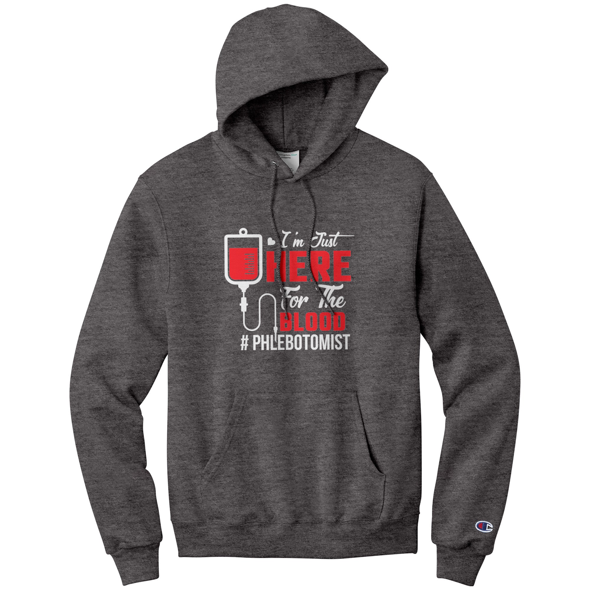 Stay Comfortable and Stylish at Work with our Champion Phlebotomist Hoodie