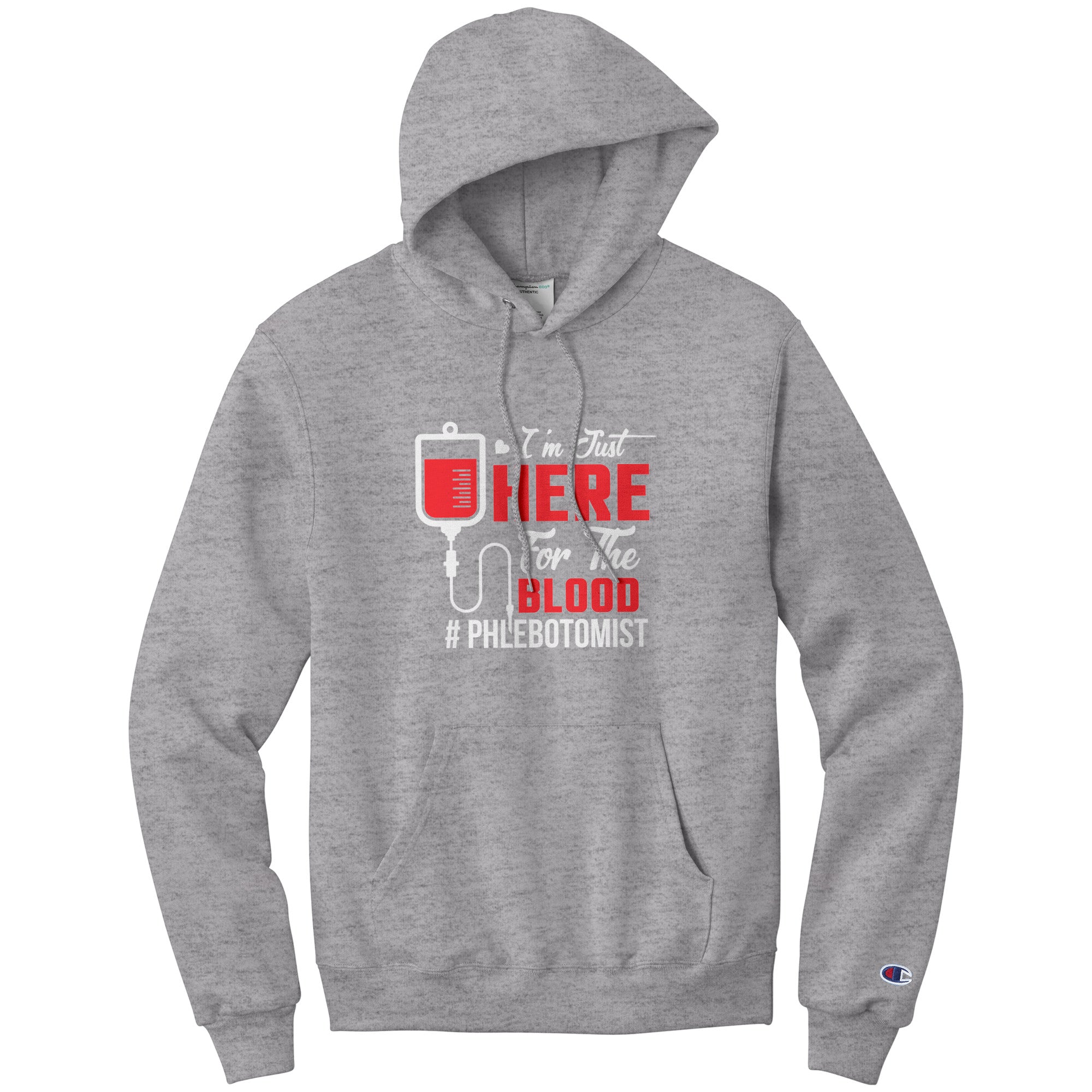 Stay Comfortable and Stylish at Work with our Champion Phlebotomist Hoodie