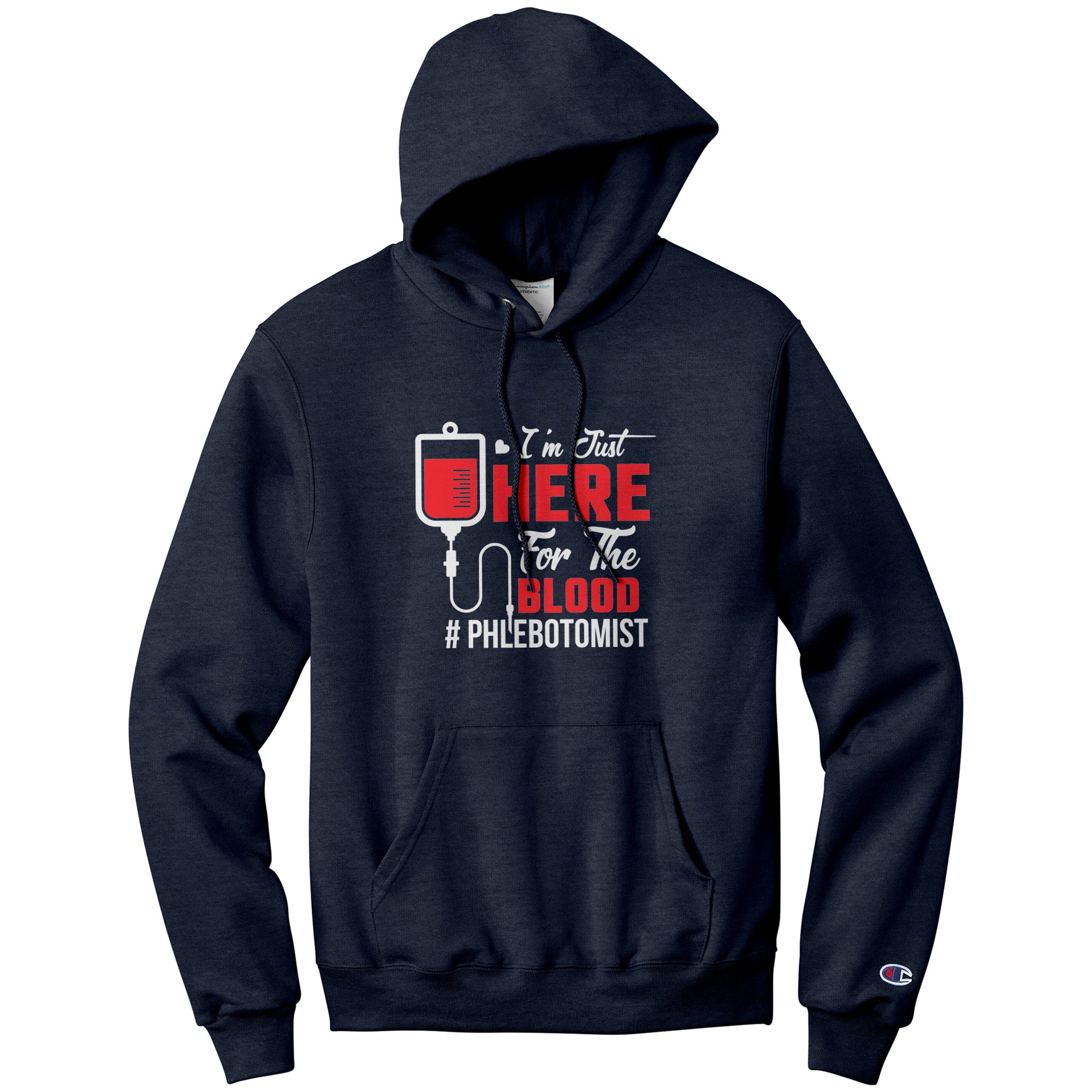 Stay Comfortable and Stylish at Work with our Champion Phlebotomist Hoodie