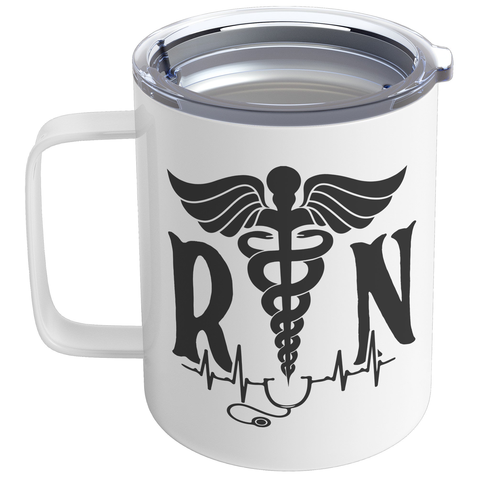 Stay Energized On-the-Go with Our 10 oz RN Insulated Coffee Mug