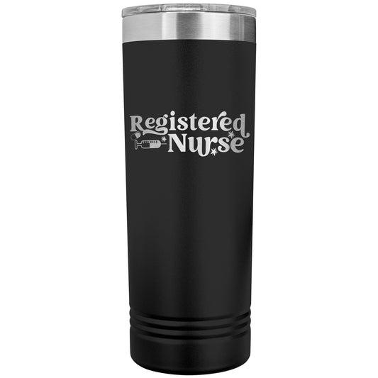 Stay Energized On-the-Go with our 22oz Registered Nurse Skinny Tumbler