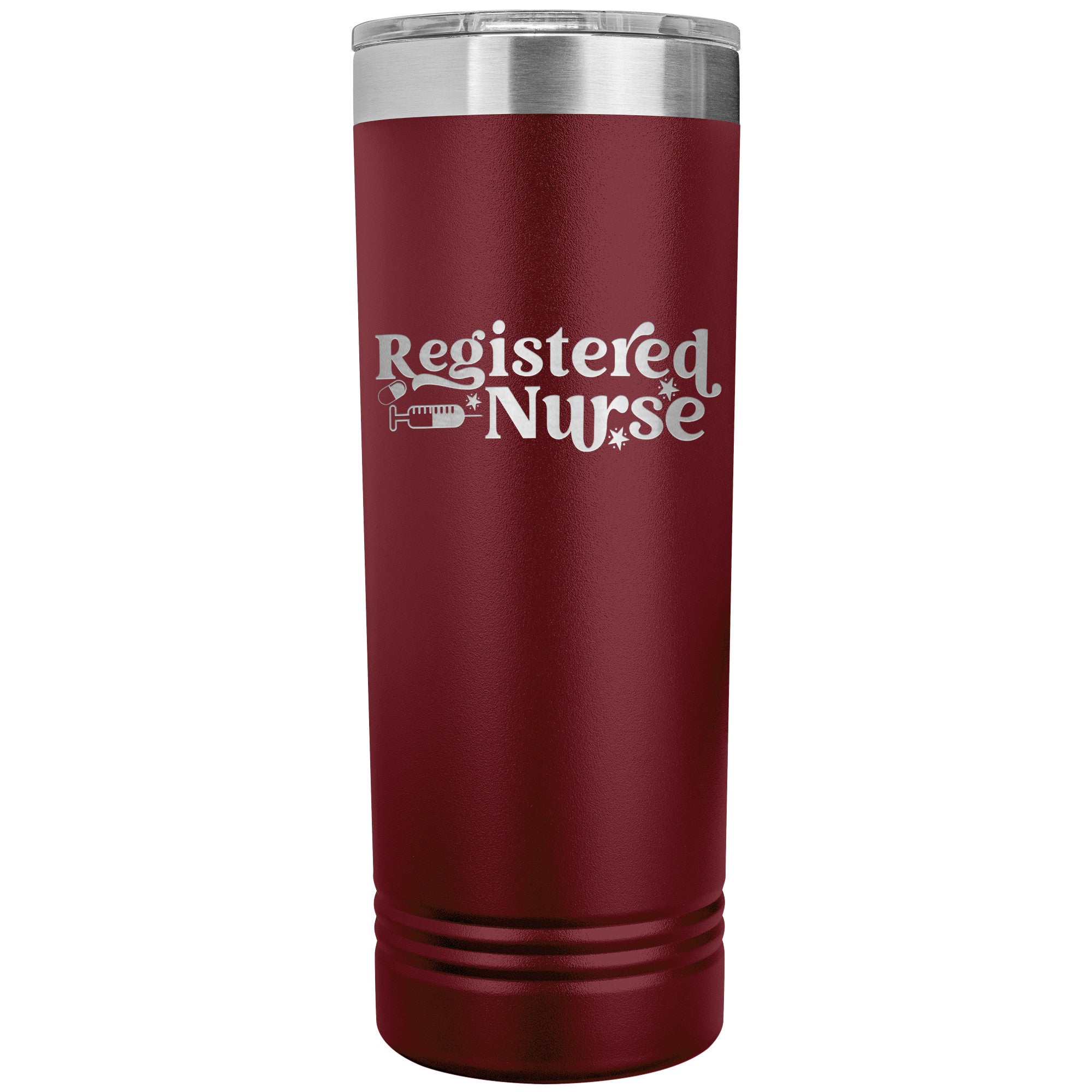 Stay Energized On-the-Go with our 22oz Registered Nurse Skinny Tumbler