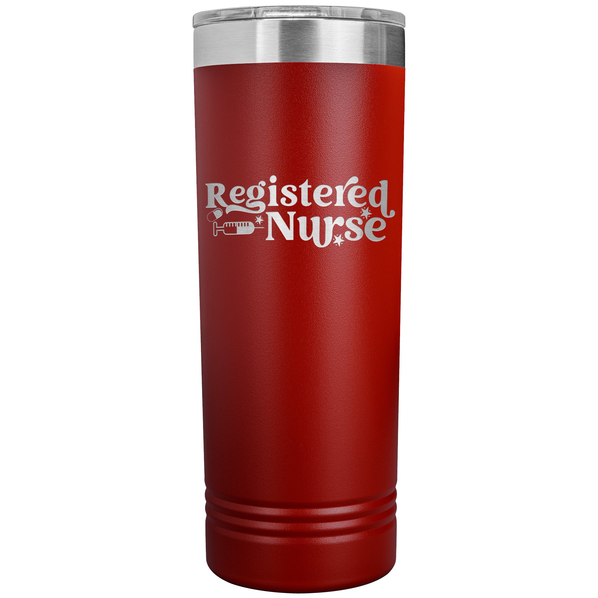 Stay Energized On-the-Go with our 22oz Registered Nurse Skinny Tumbler